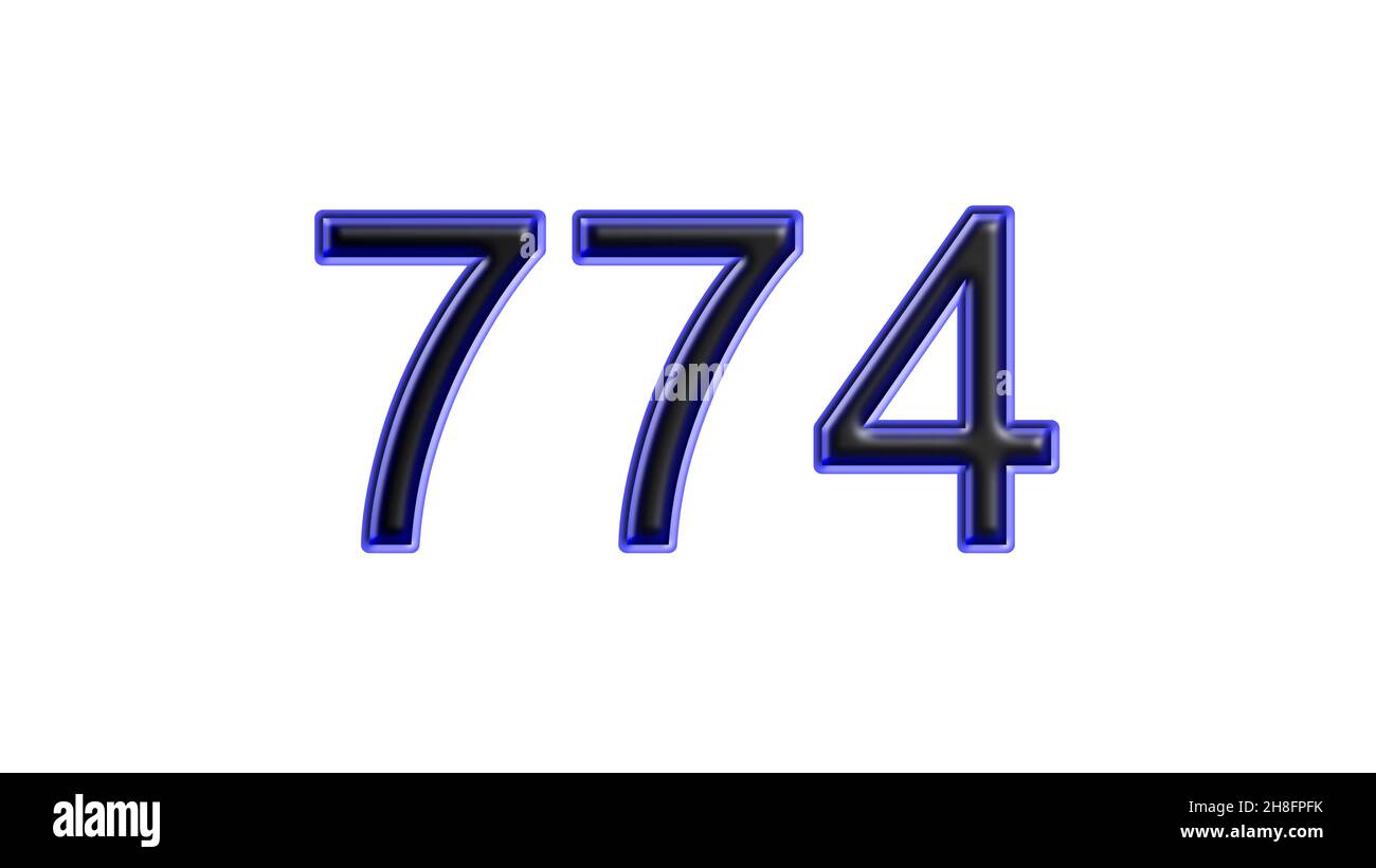 774 3d number 774 Cut Out Stock Images & Pictures - Alamy