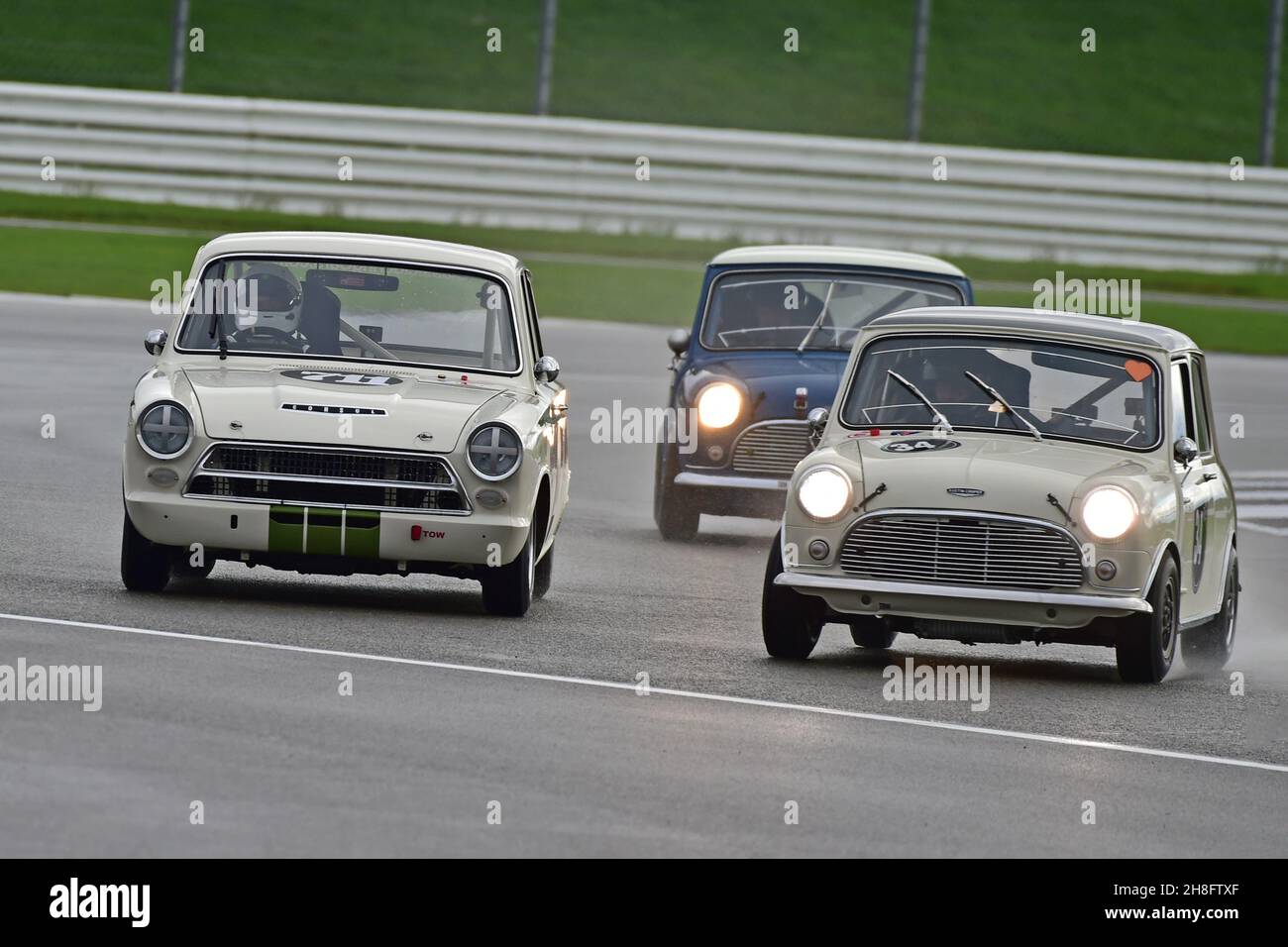 Tom Bell, Joe Ferguson, Austin Mini Cooper S, Peter Smith, Lotus Ford
