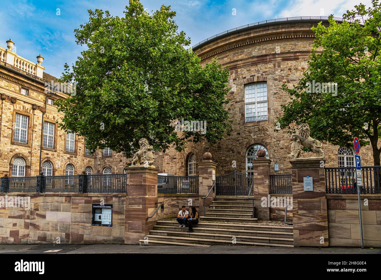 The Fridericianum was built in 1779, it is one of the oldest public museums in Europe. It hosts contemporary art exhibitions. Kassel, Germany Stock Photo