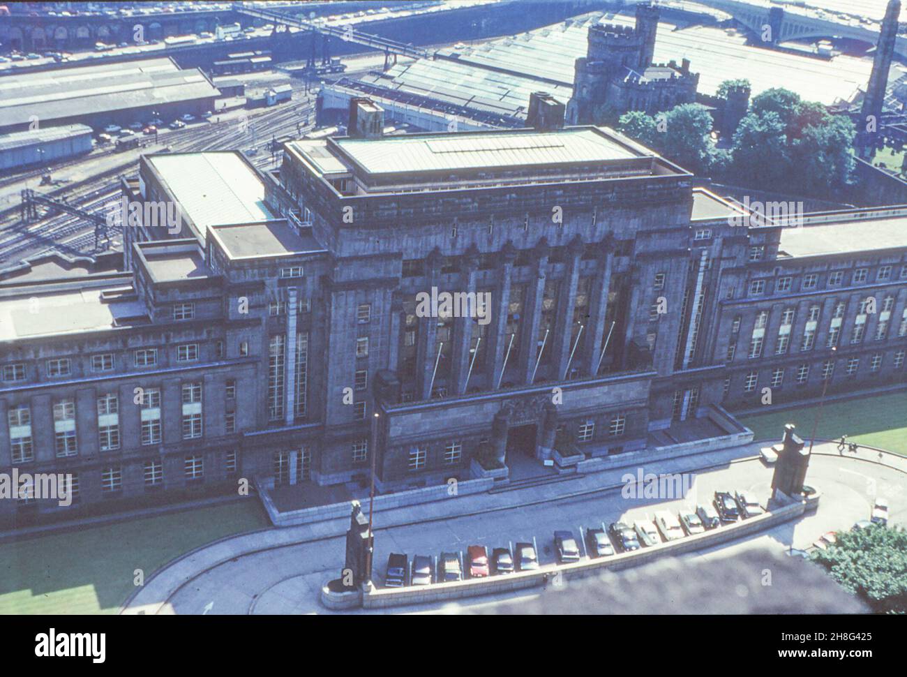 Edinburgh - Scottish Government, St Andrew's House, Regent Road, EH1 3DG. From Calton Hill, 24th June 1969 Stock Photo