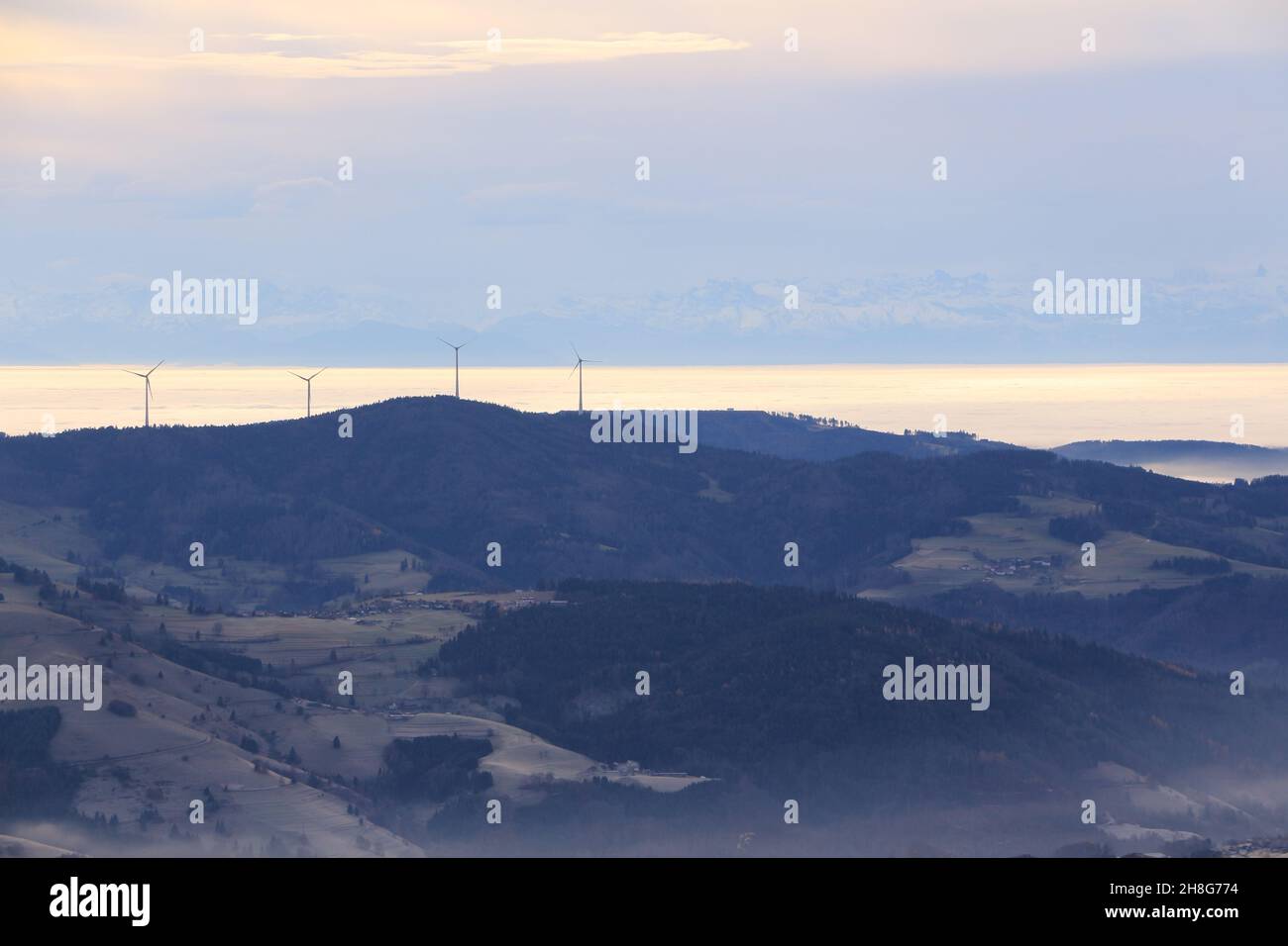 Impressionen von dem Berg Belchen im Schwarzwald Stock Photo