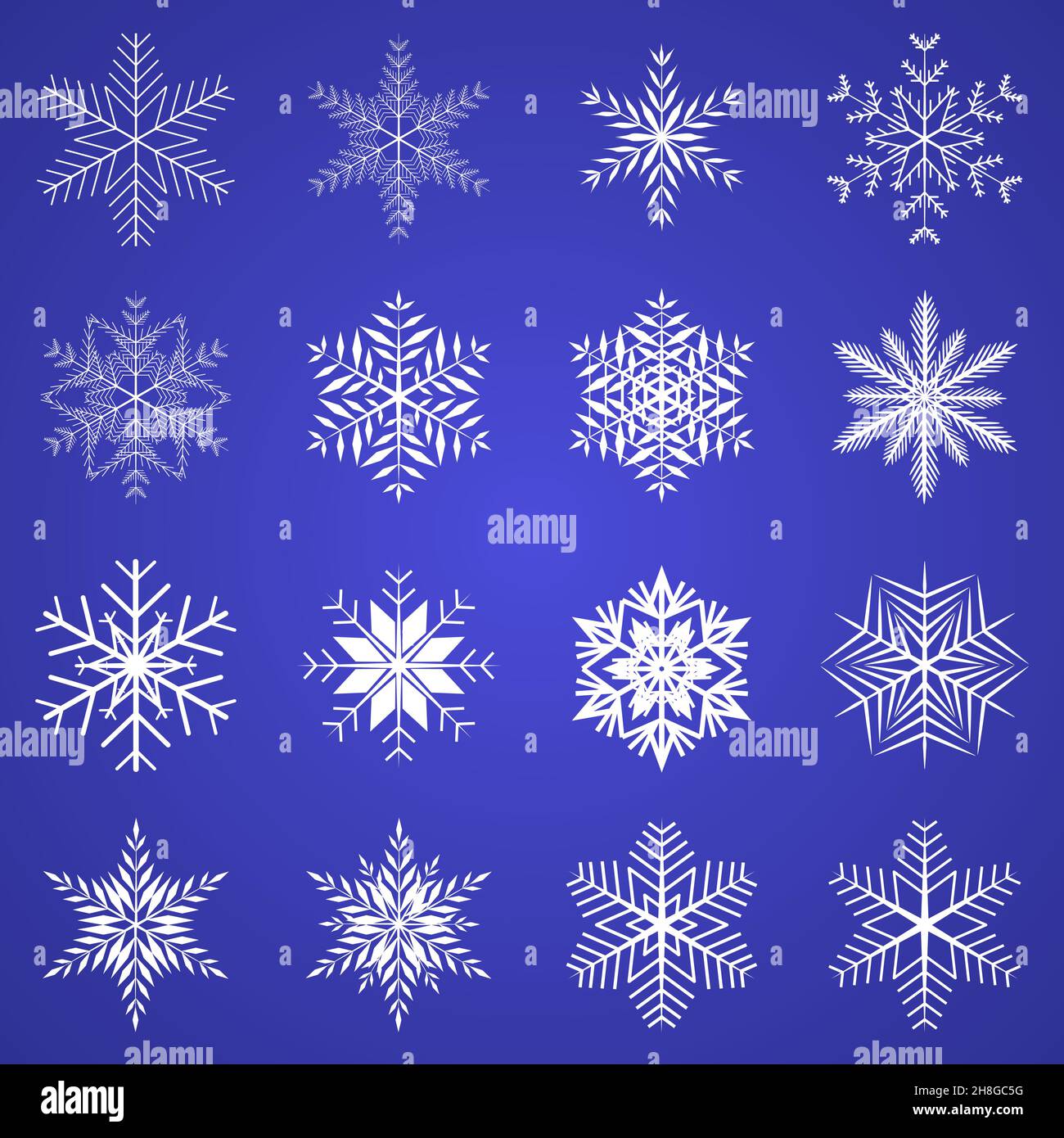 Snowflakes background white blue Stock Vector Images - Alamy