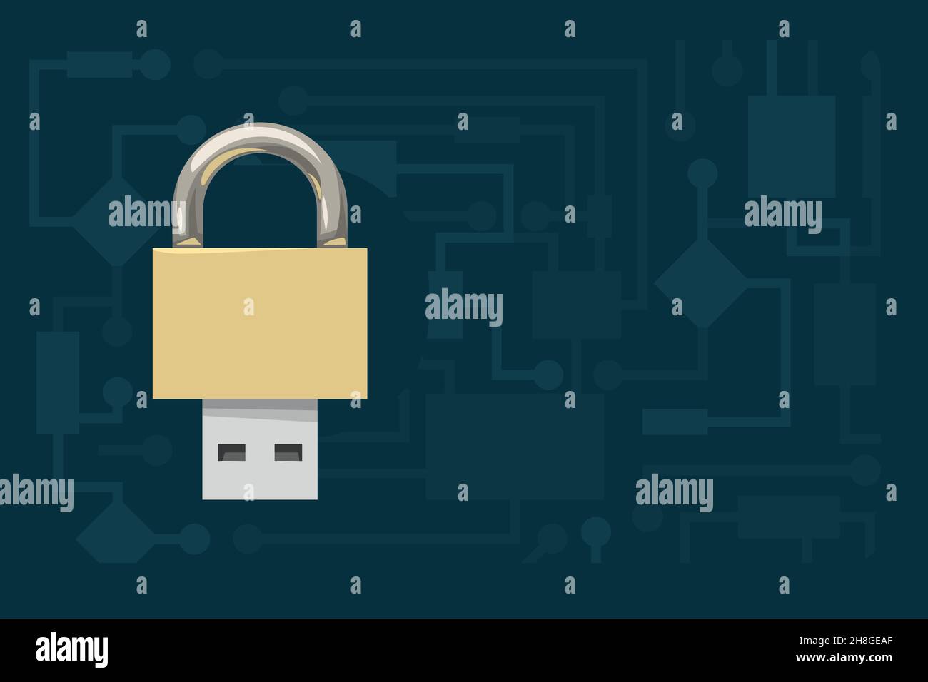 digital security icon as golden color lock Stock Vector Image & Art - Alamy