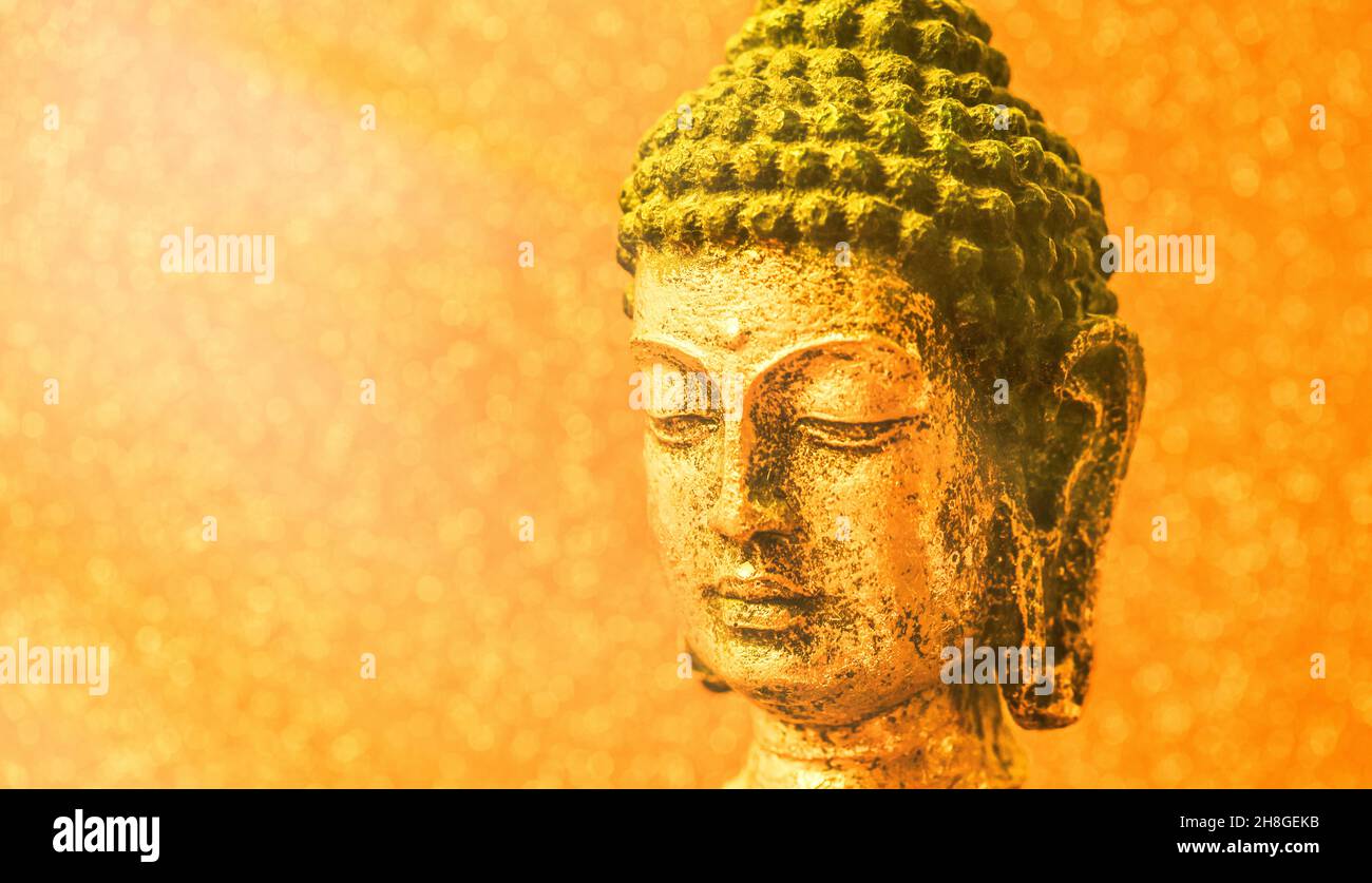 buddha statue in calm rest pose.Shakyamuni Buddha is a spiritual