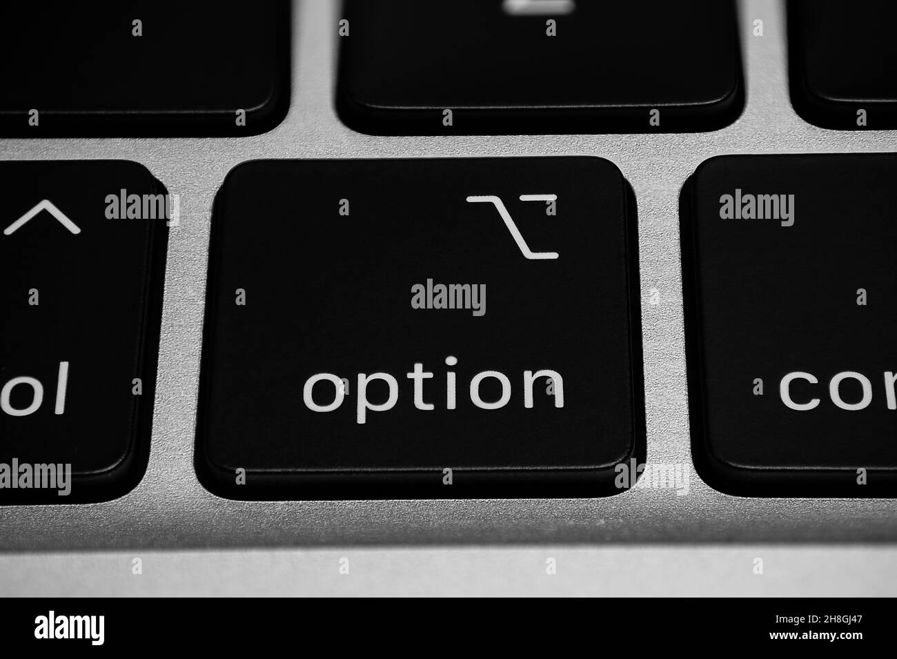 option-button-on-a-keyboard-stock-photo-alamy