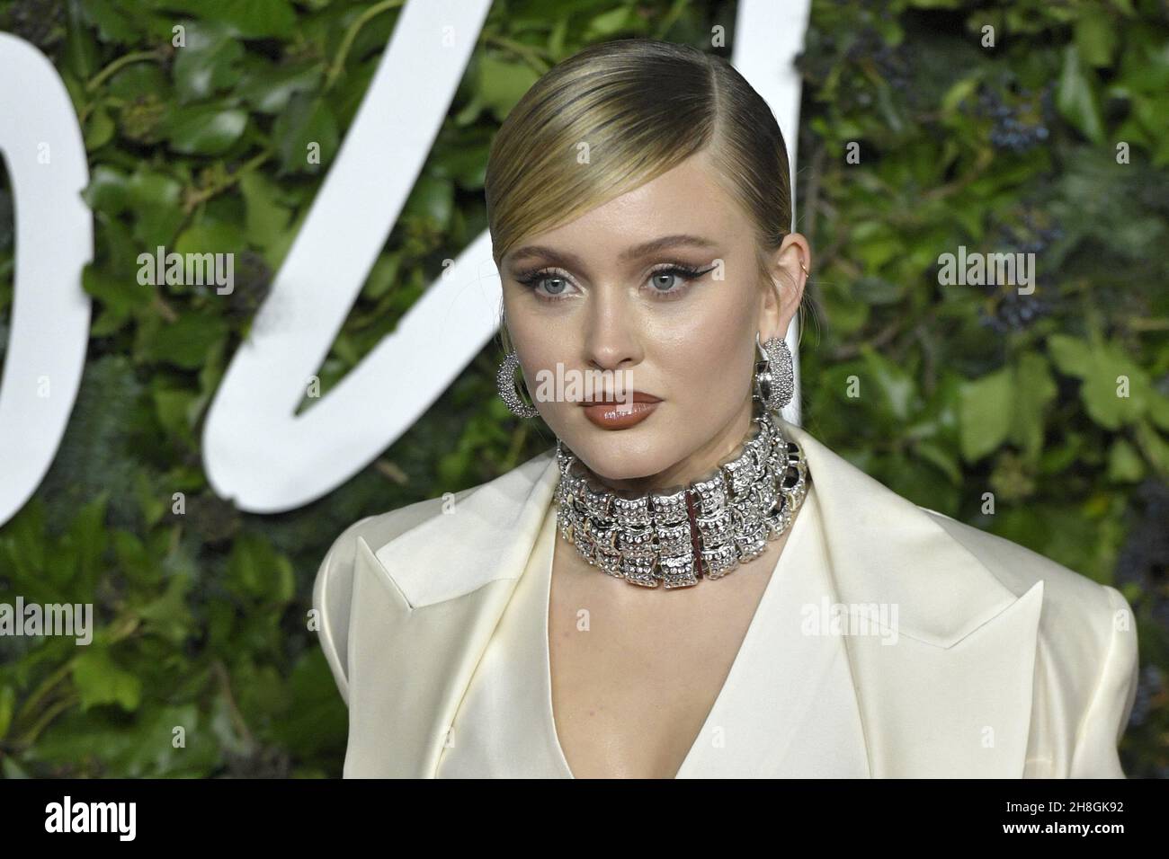 Zara Larsson attending The Fashion Awards 2021 at the Royal Albert Hall ...