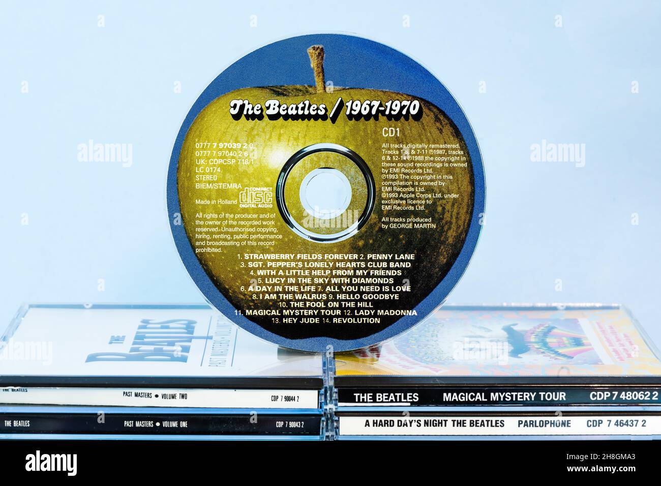 EMI CD  Disc - The Beatles/1967-1970 Stock Photo