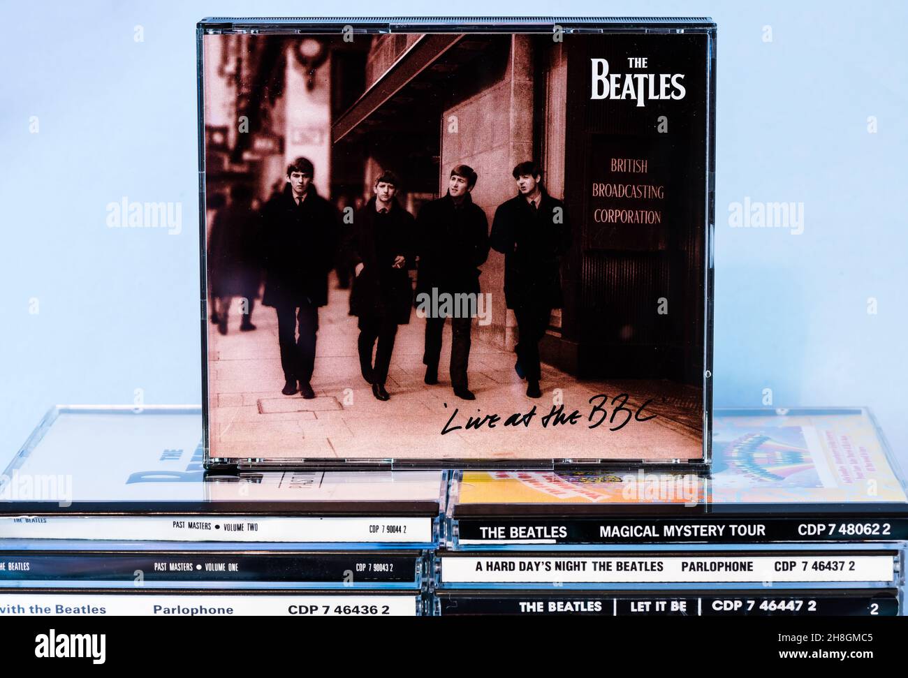 EMI CD  Disc - The Beatles -Live at the BBC. Stock Photo