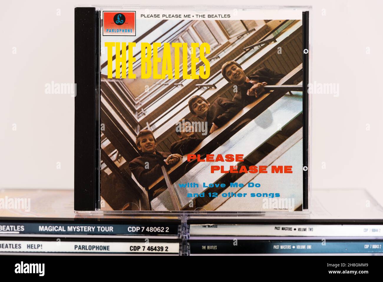 EMI CD  Disc - The Beatles - Please Please Me. Stock Photo