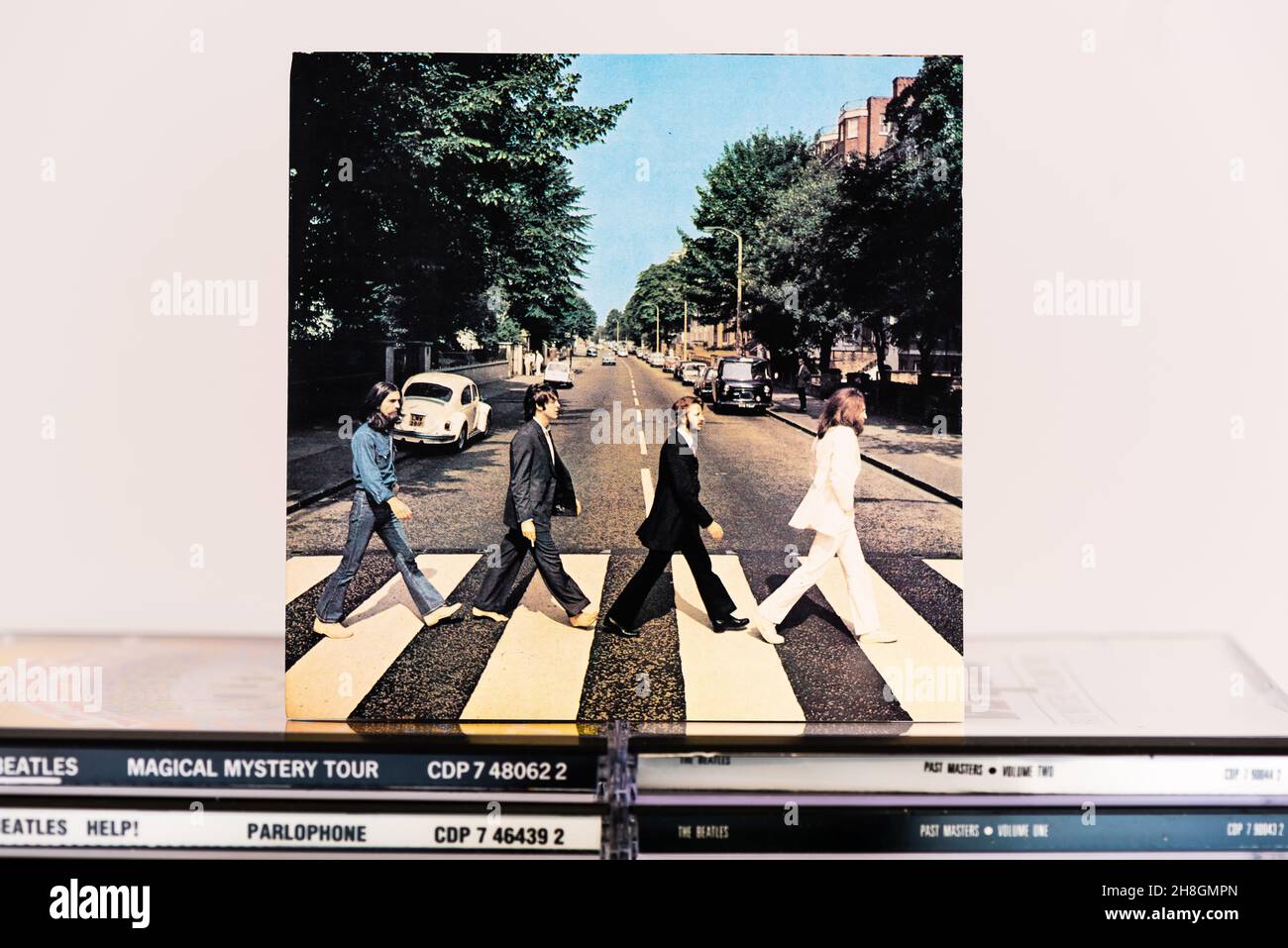 EMI CD  Inlay - The Beatles - Abbey Road. Stock Photo