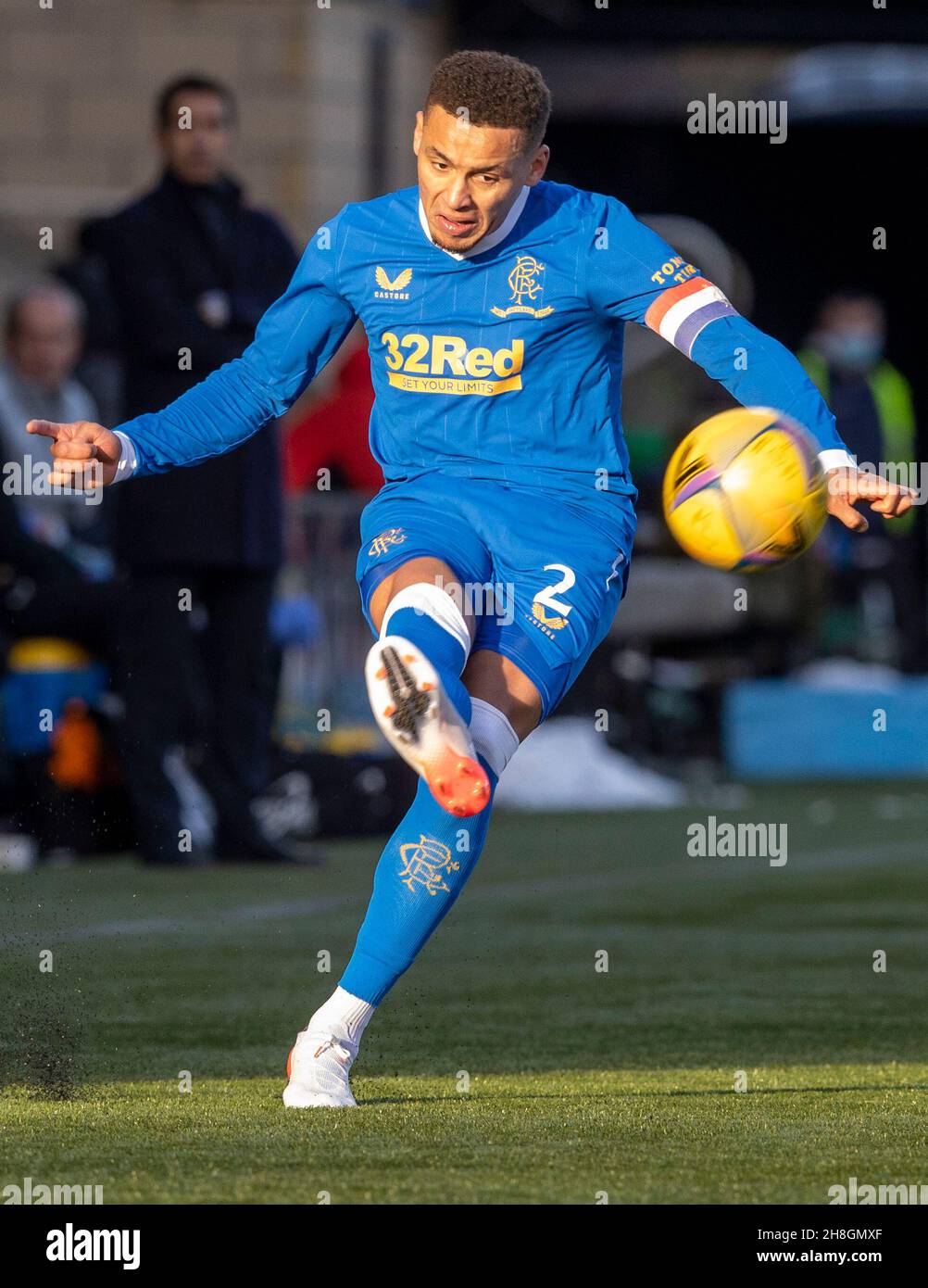 Rangers James Tavernier during the cinch Premiership match at The Tony Macaroni Arena, Livingston. Picture date: Sunday November 28, 2021. Stock Photo
