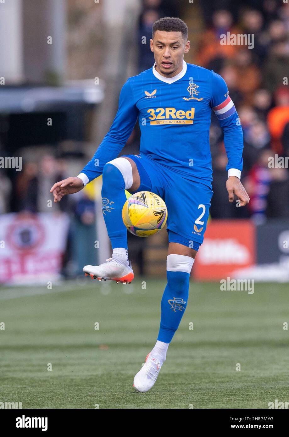 Rangers' James Tavernier during the cinch Premiership match at The Tony Macaroni Arena, Livingston. Picture date: Sunday November 28, 2021. Stock Photo