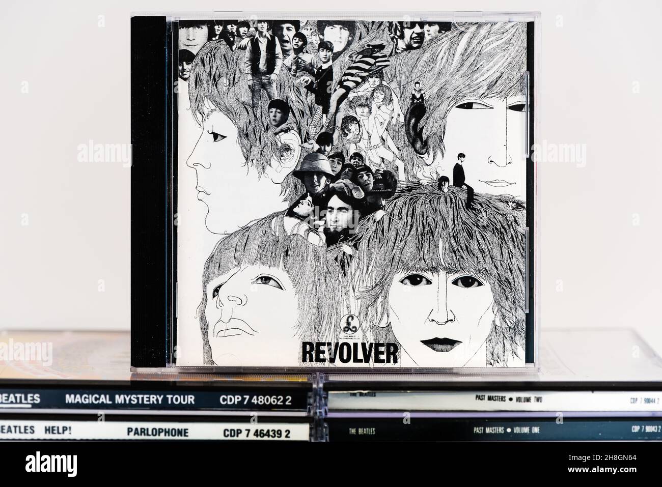 EMI CD  Disc - The Beatles - Revolver. Stock Photo