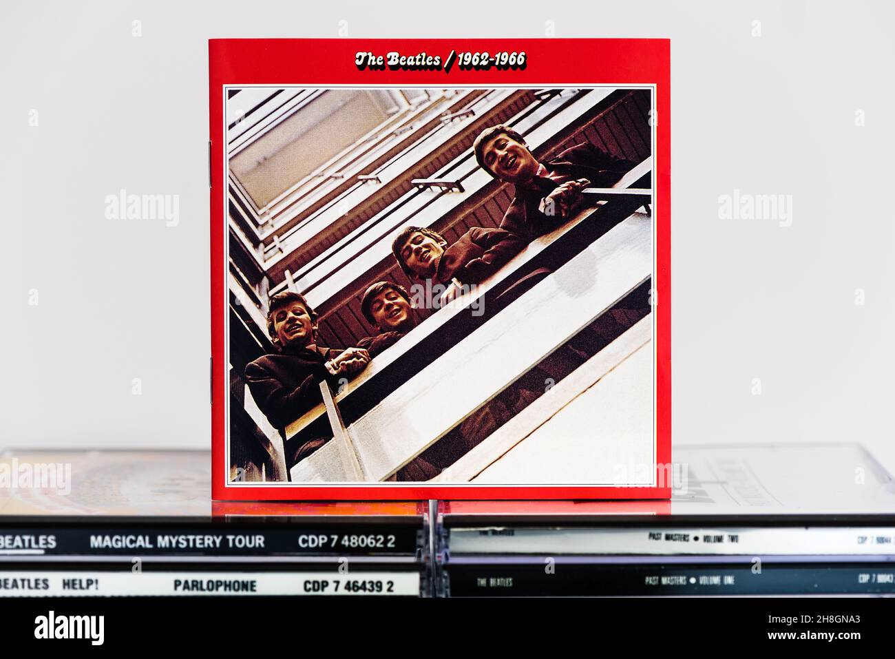 EMI CD  Inlay - The Beatles / 1962-1966. Stock Photo