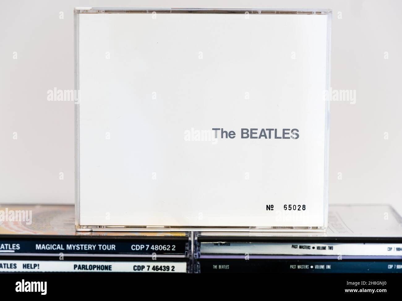 EMI CD  Disc - The Beatles. Stock Photo