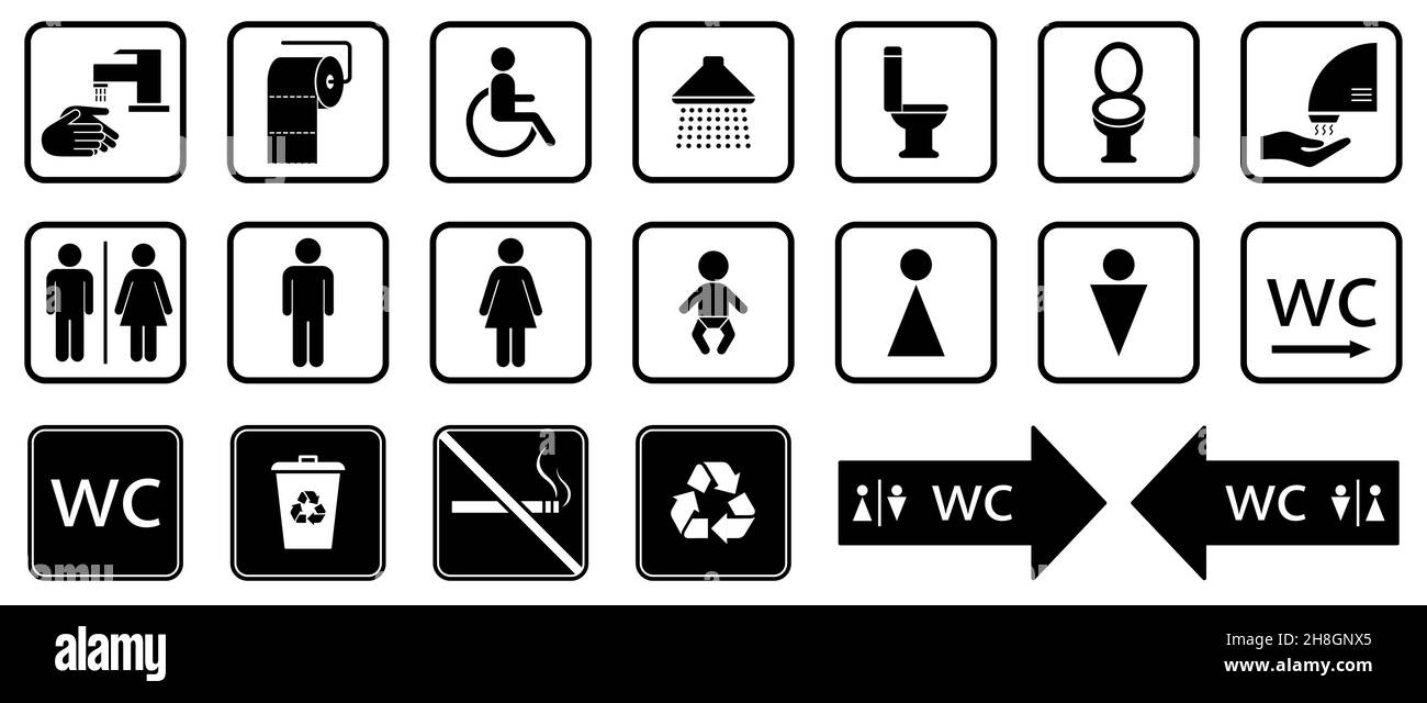 Wc entrance Stock Vector Images - Alamy