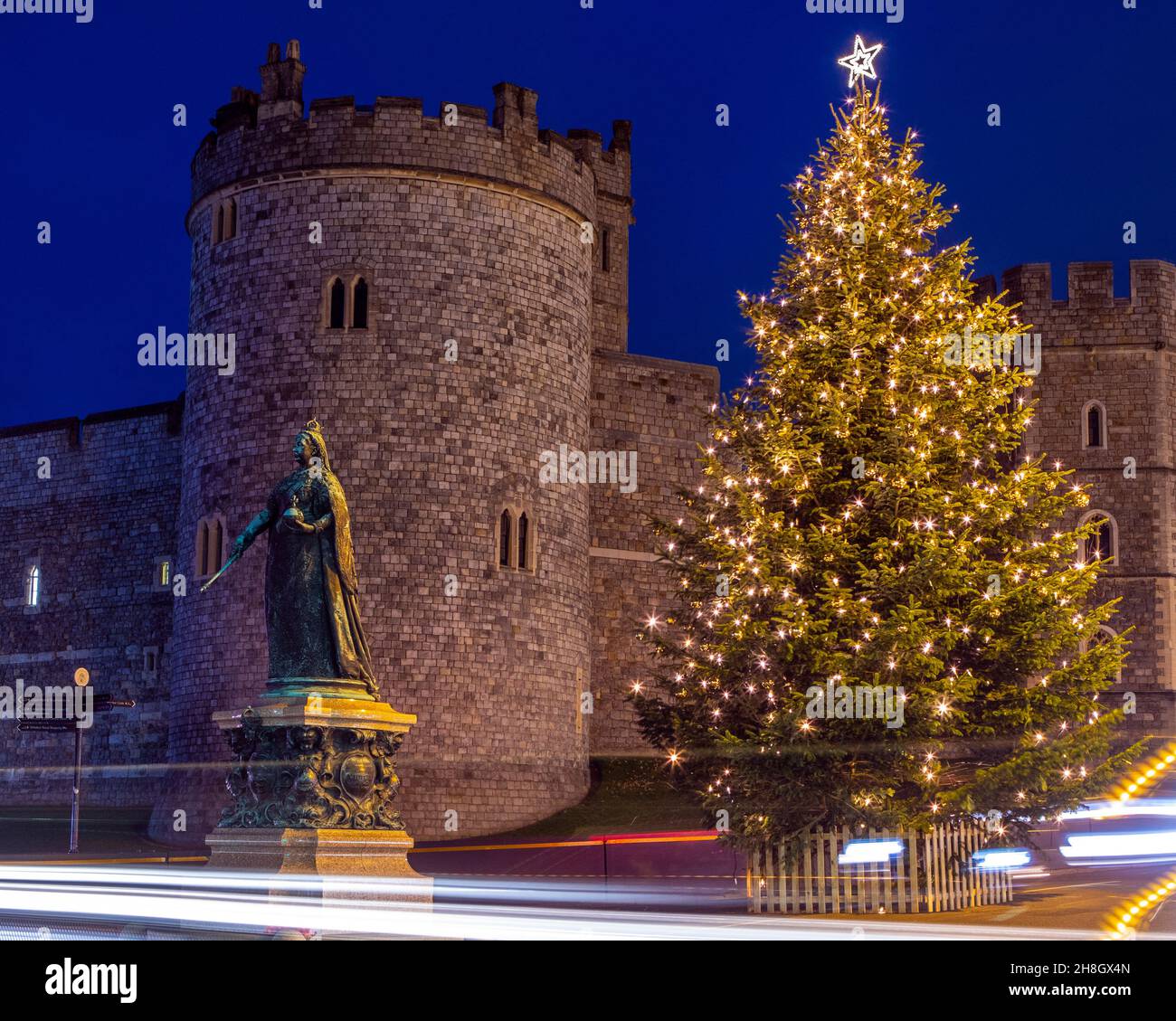Windsor, UK November 28th 2021 A beautifully illuminated Christmas
