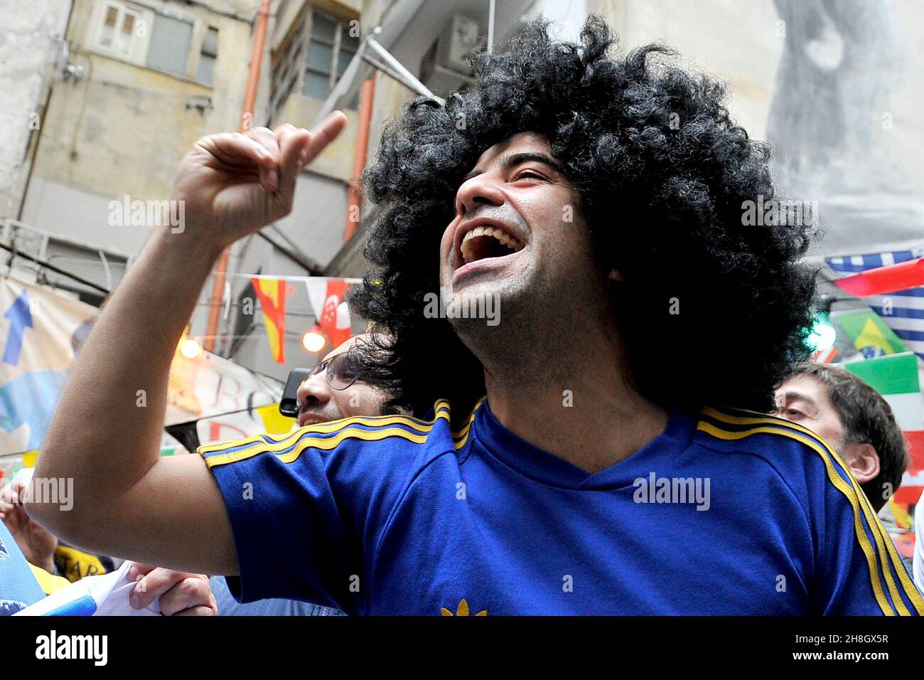 Diego maradona boca juniors hi-res stock photography and