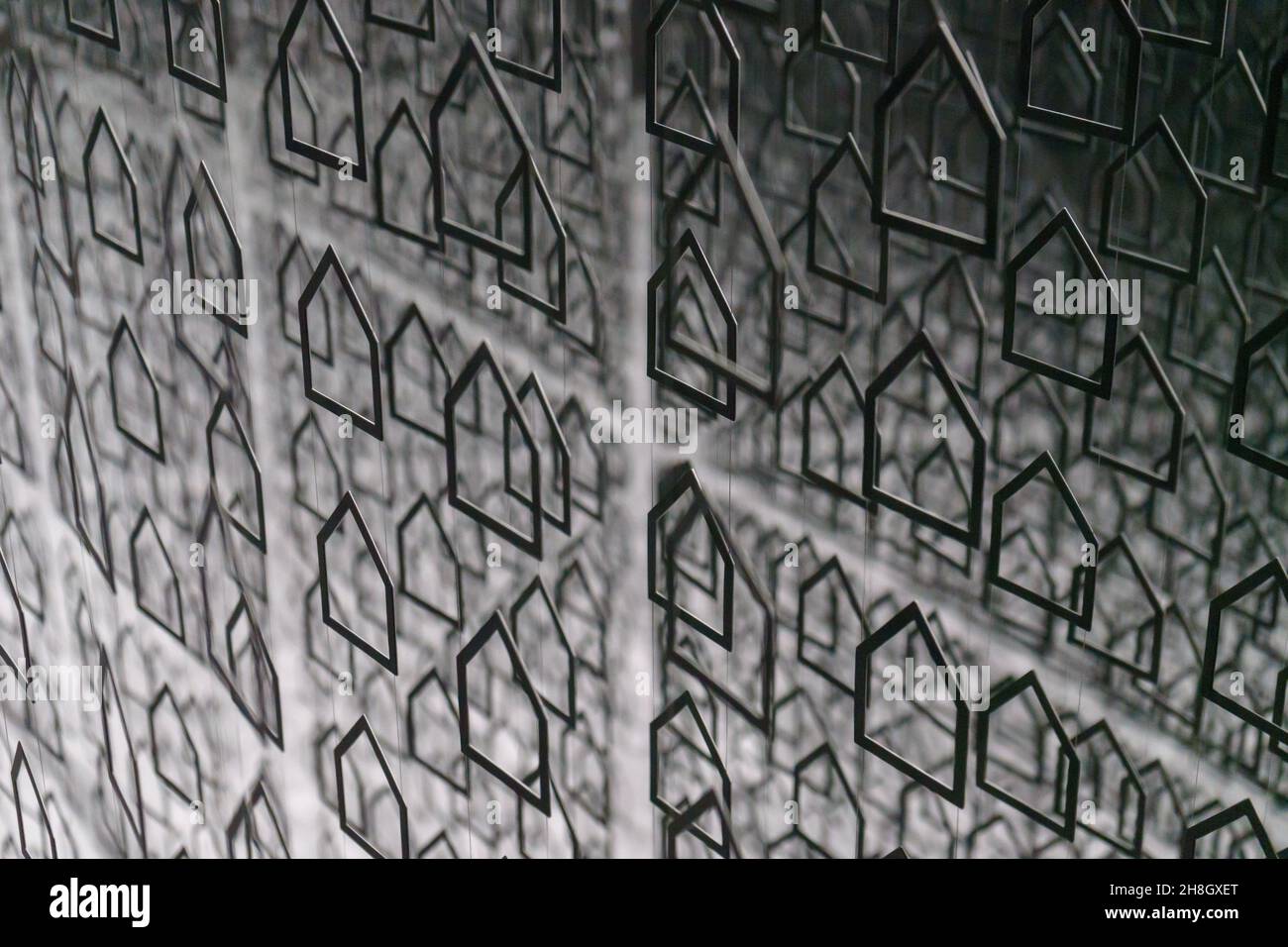 Black gray triangle geometric pattern hi-res stock photography and ...