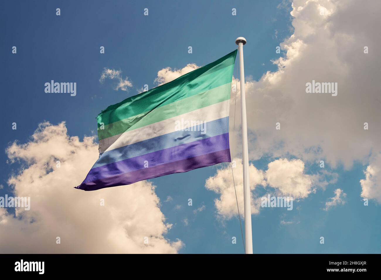 flag for gay men Stock Photo