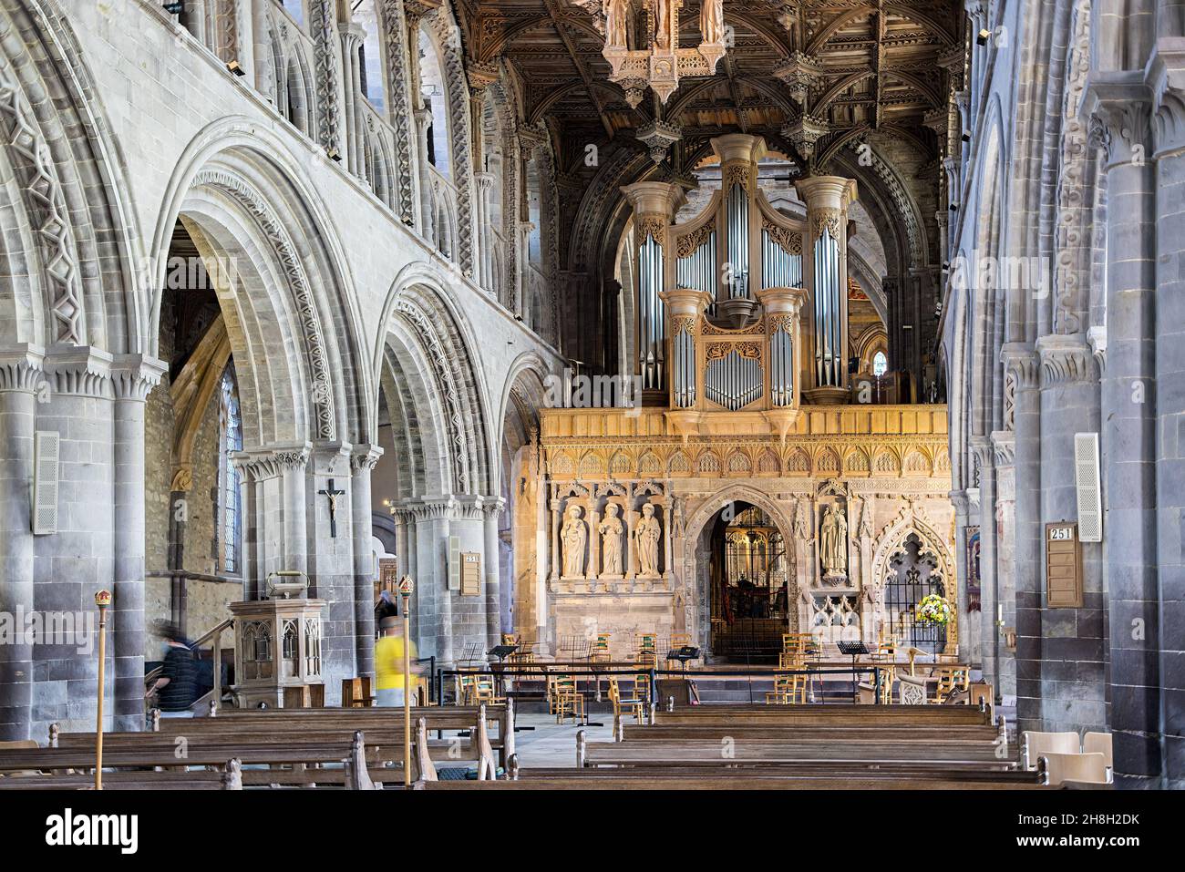 Henry de Gower's pulpitum, St Davids Cathedral, Pembrokeshire