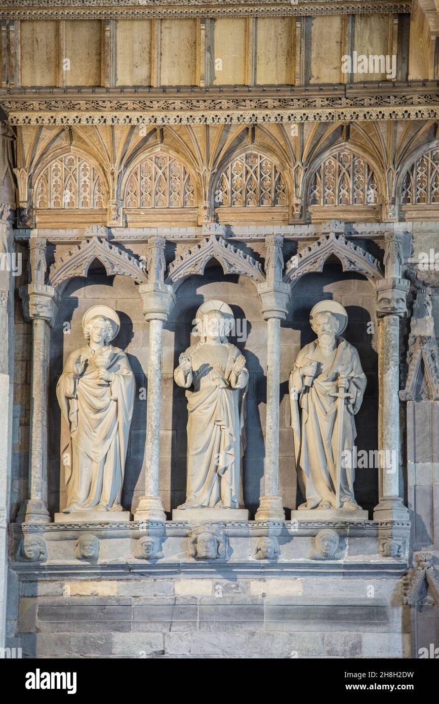 Henry de Gower's pulpitum, St Davids Cathedral, Pembrokeshire