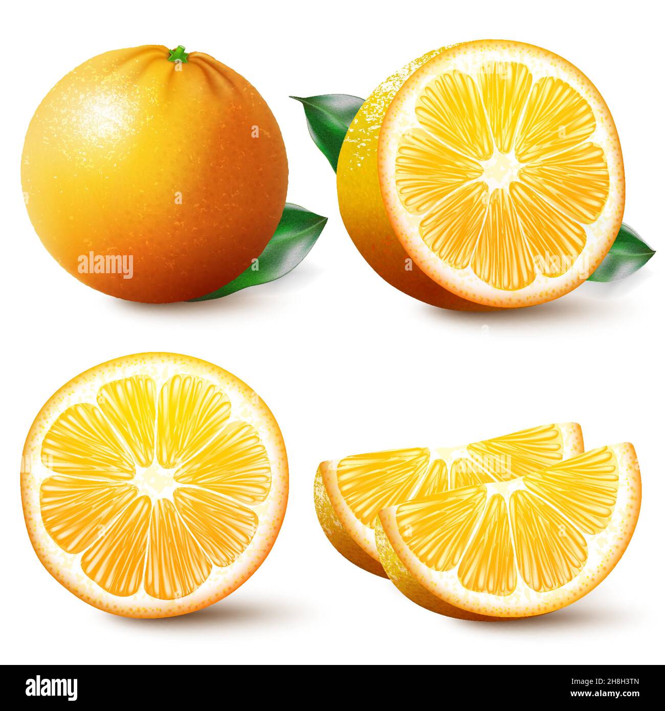 Fruit collection orange