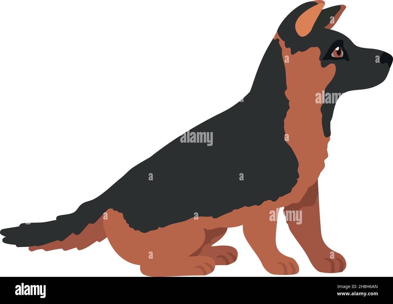 Sad sheepdog Stock Vector Images - Alamy