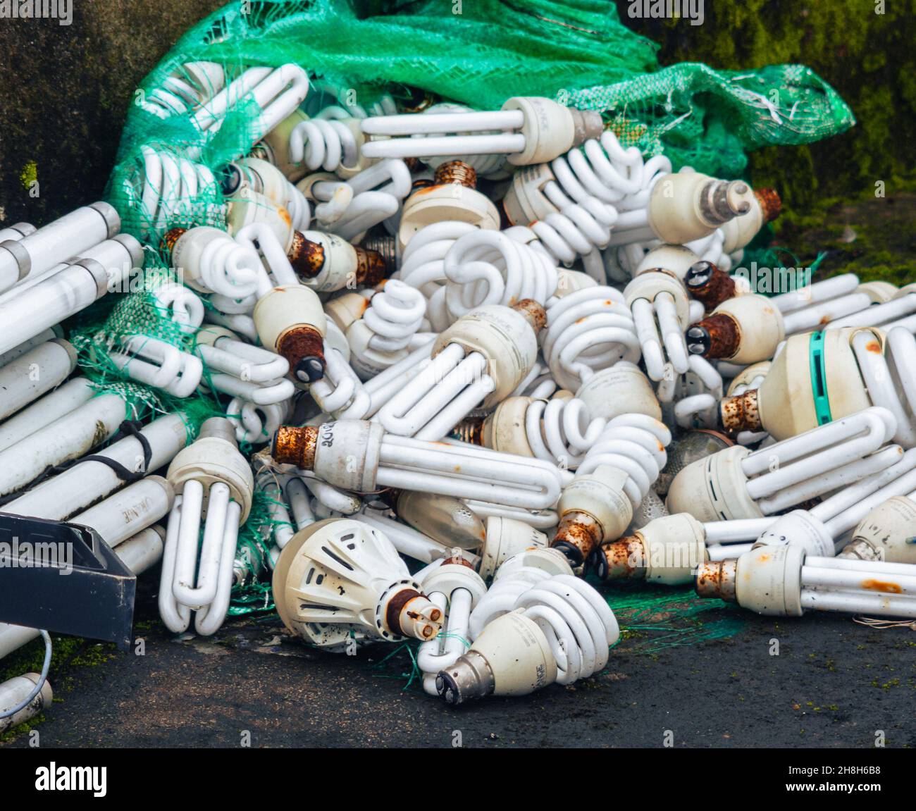 'Discarded electronics', Recycling, Hazardous waste Stock Photo