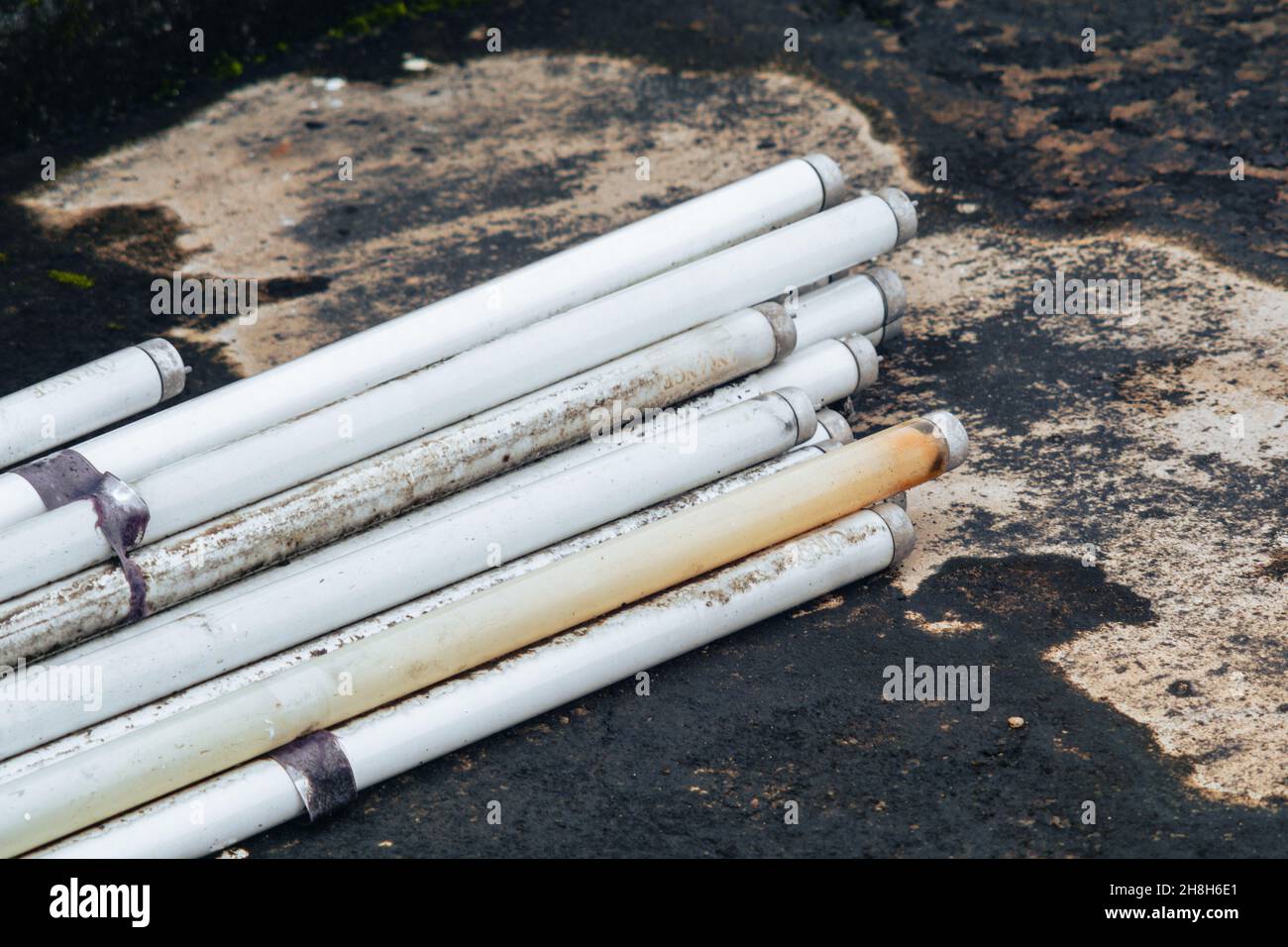 'Discarded electronics', Recycling, Hazardous waste Stock Photo