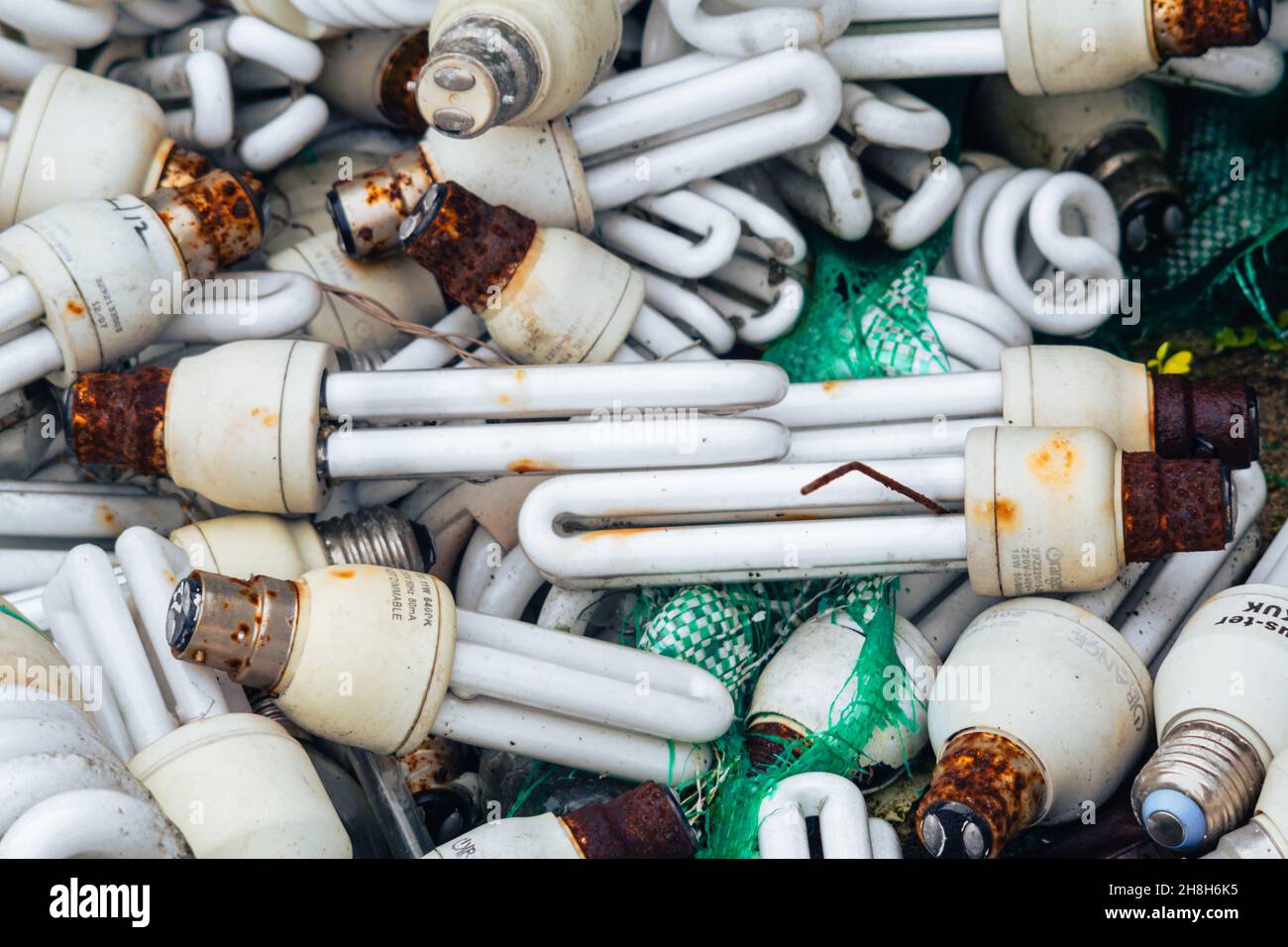 'Discarded electronics', Recycling, Hazardous waste Stock Photo
