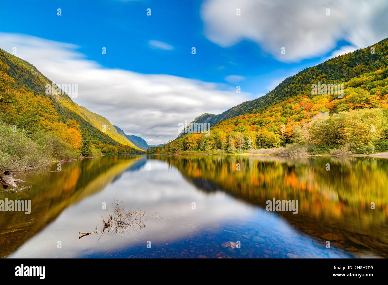 Wonderful and colorful JacquesCartier valley and its vibrant foliage at Fall, JacquesCartier