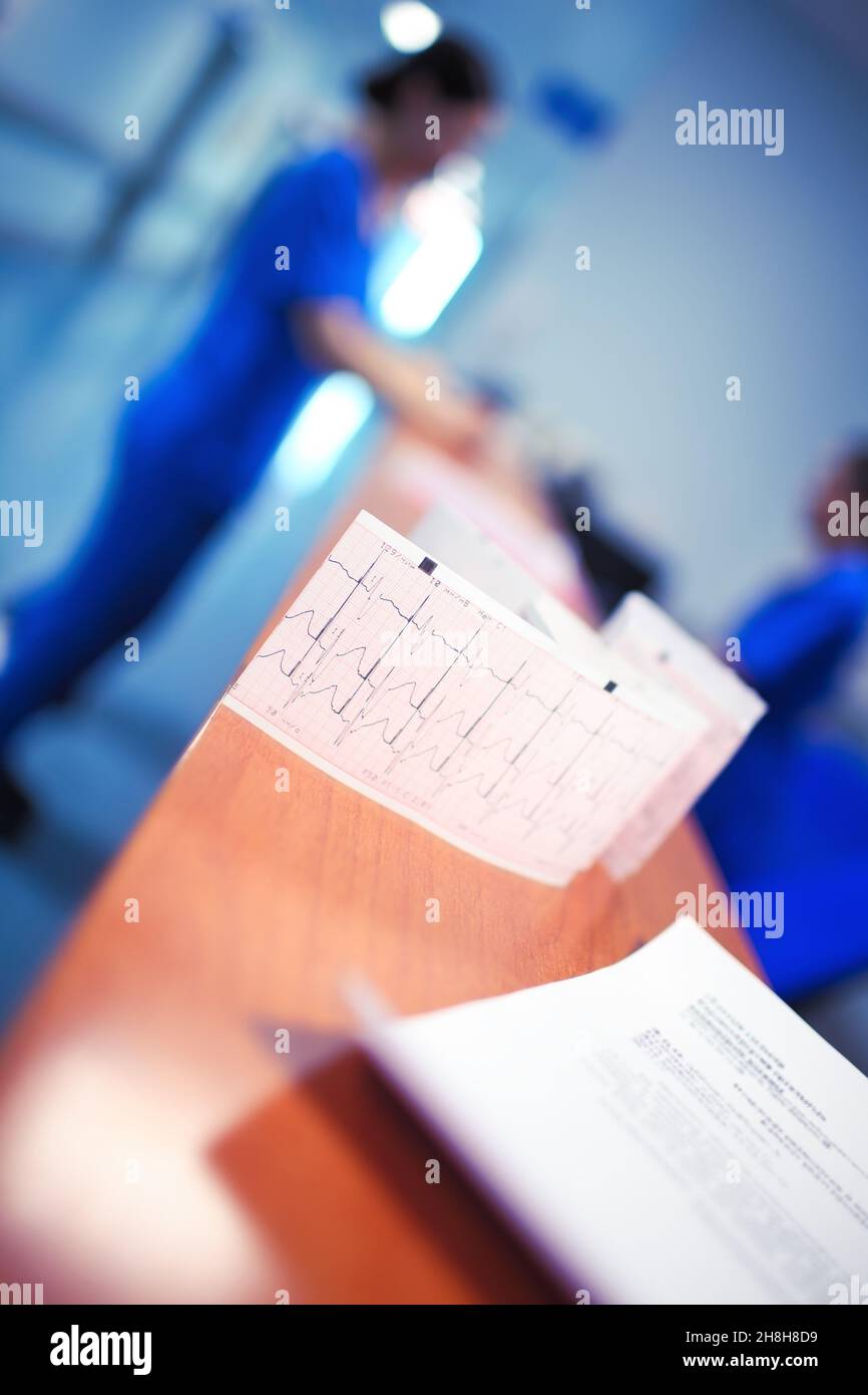 Ecg test hi-res stock photography and images - Alamy