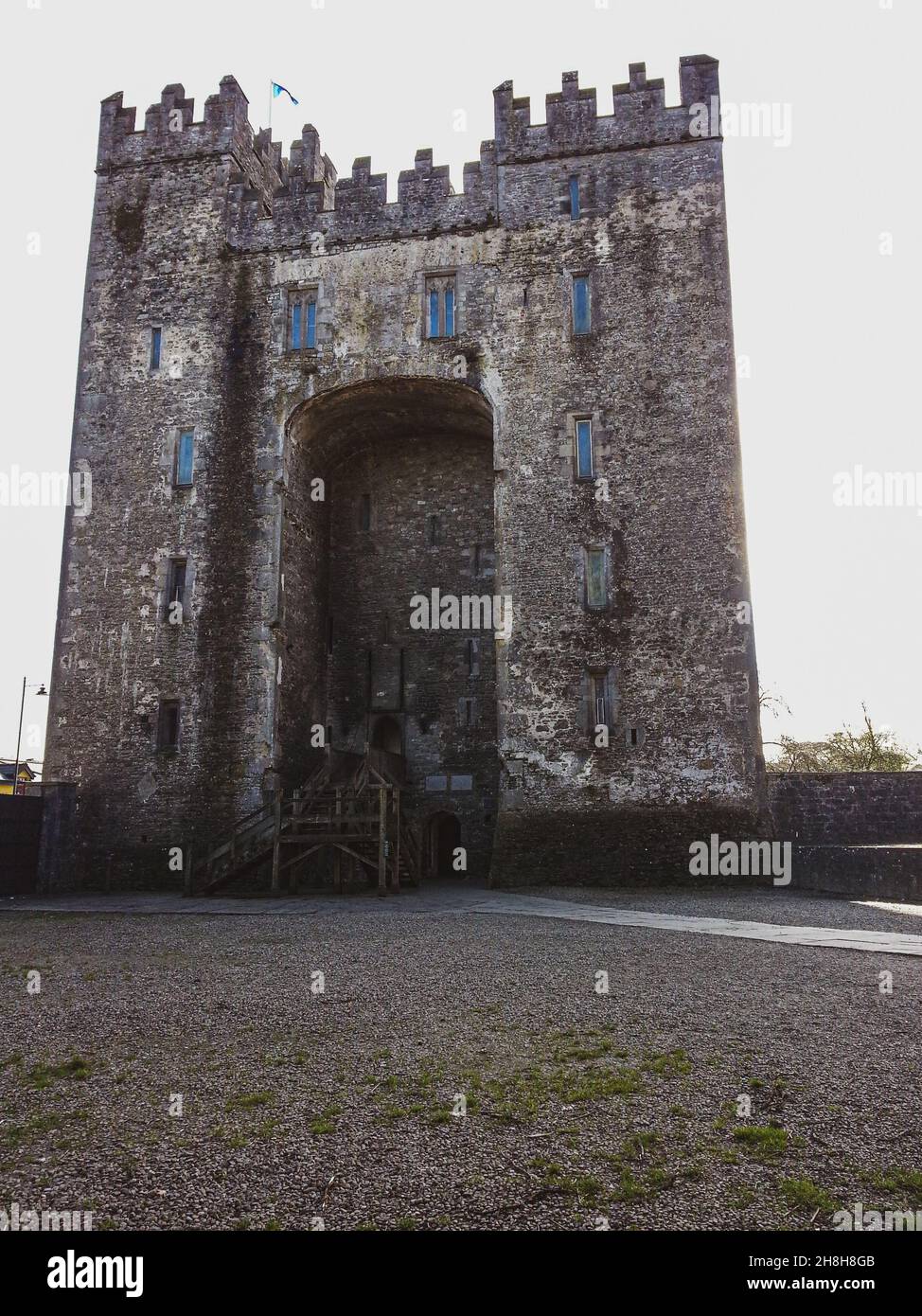 Vertical shot of Bunratty Castle in Ireland Stock Photo