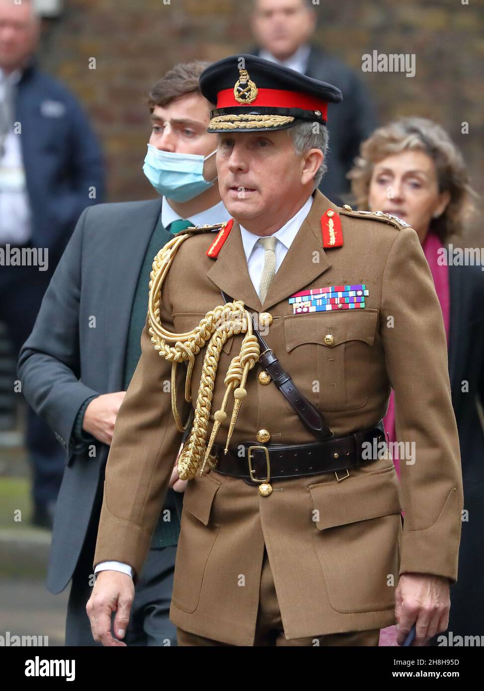London, UK. 30th Nov, 2021. The outgoing British Chief of Defence Staff ...