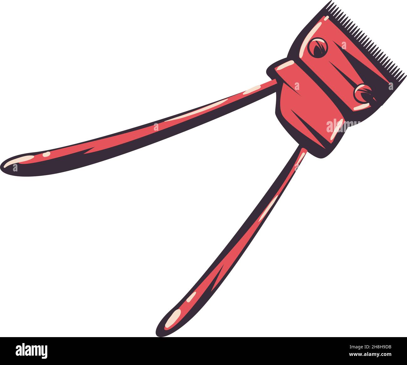 electric razor machine over white Stock Vector Image & Art - Alamy