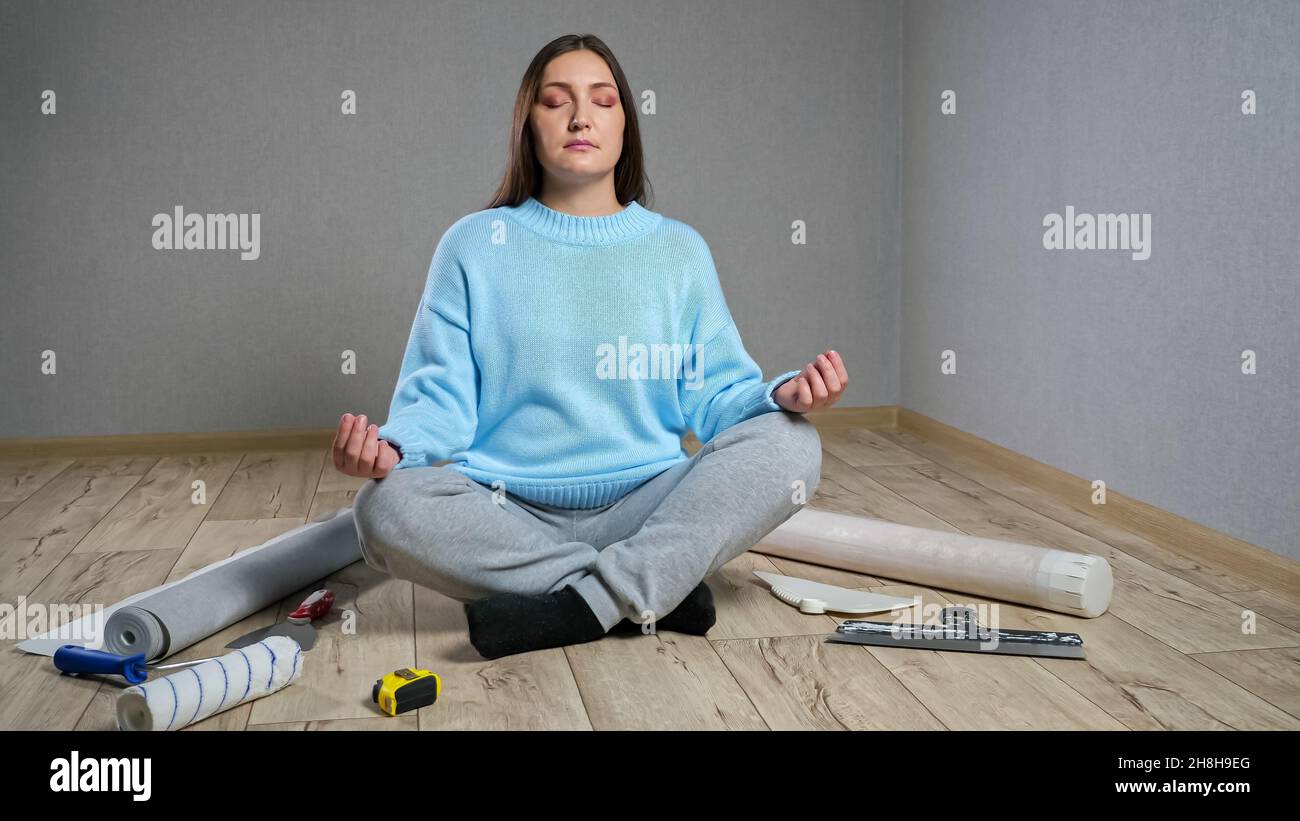 On parquet sitting floor hi-res stock photography and images - Alamy