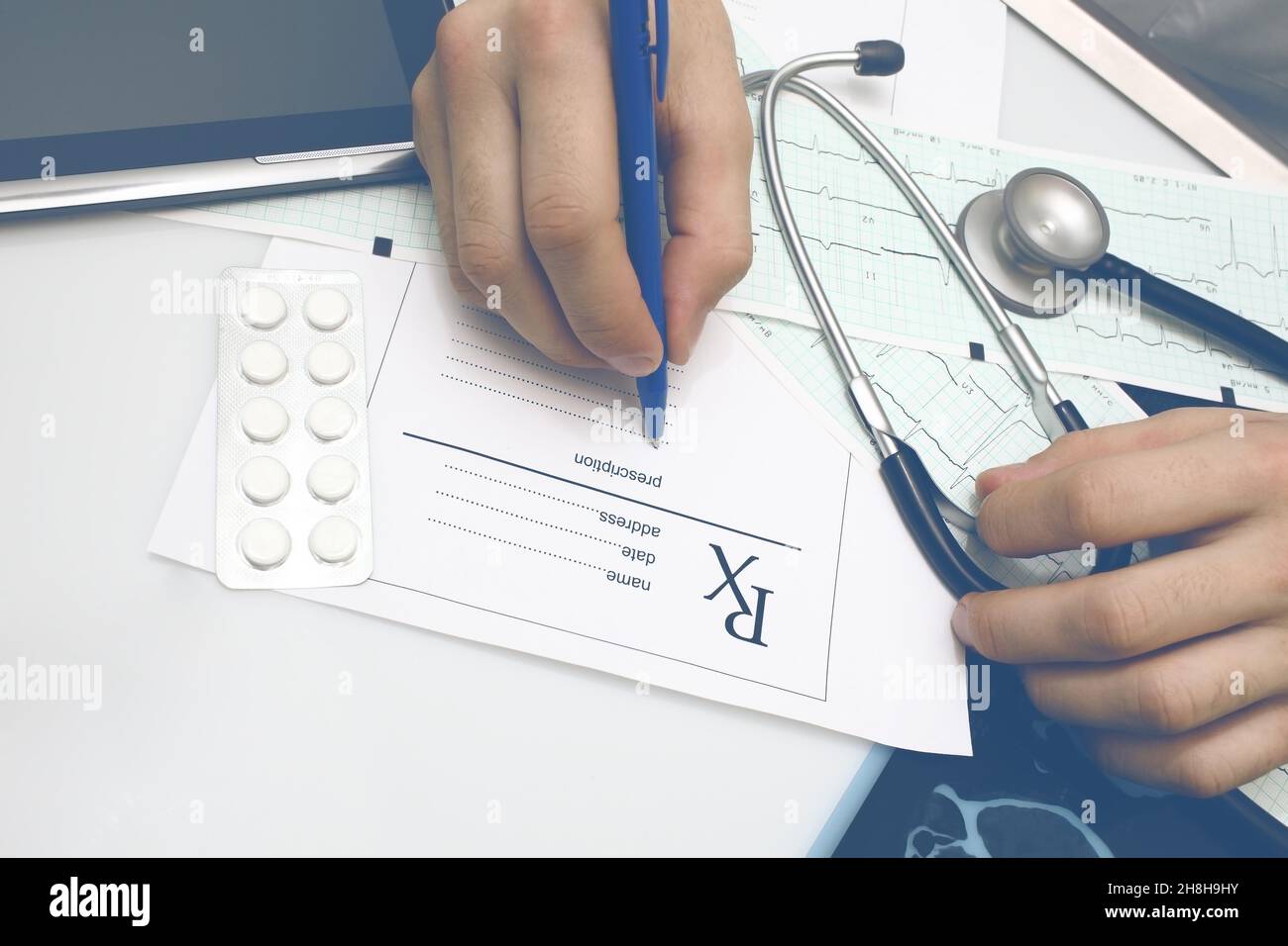 Prescription form hi-res stock photography and images - Alamy
