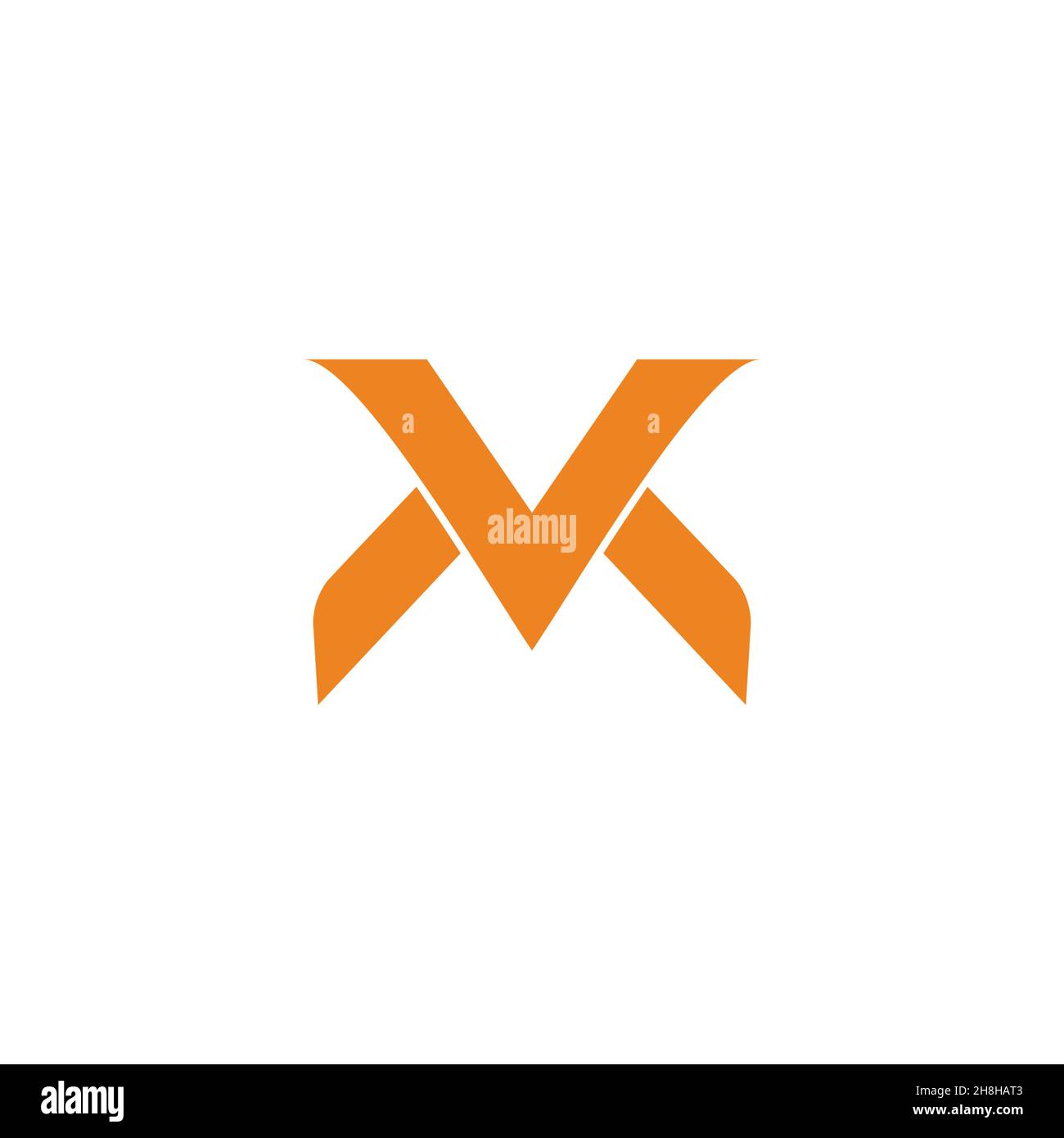 letter vk simple curve geometric clear design logo vector Stock Vector ...