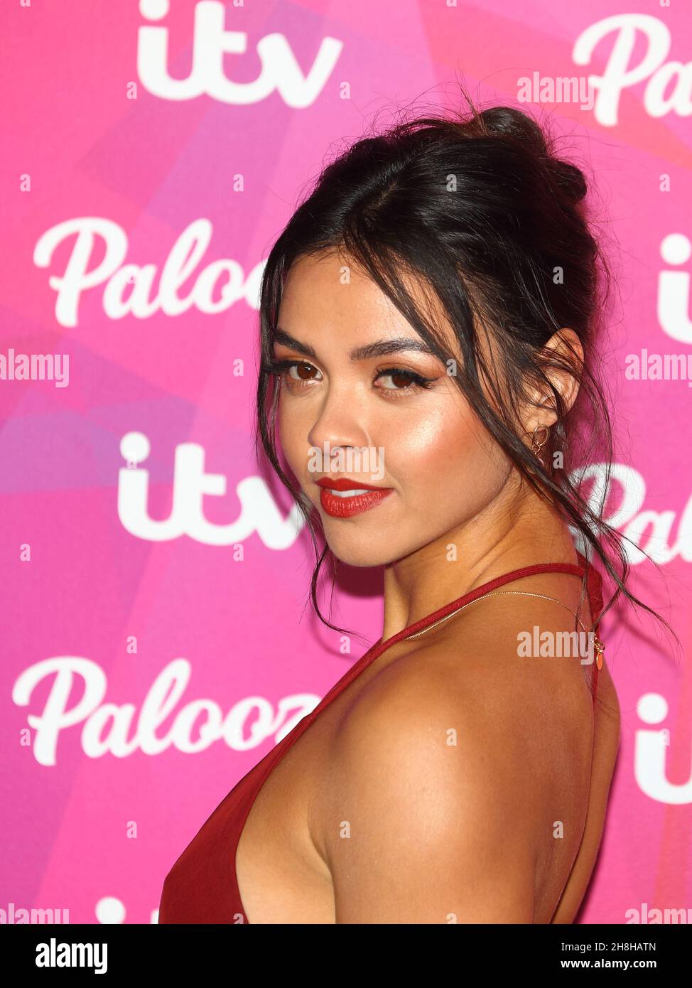 Vanessa Bauer arrives for the ITV Palooza 2021 at the Royal Festival