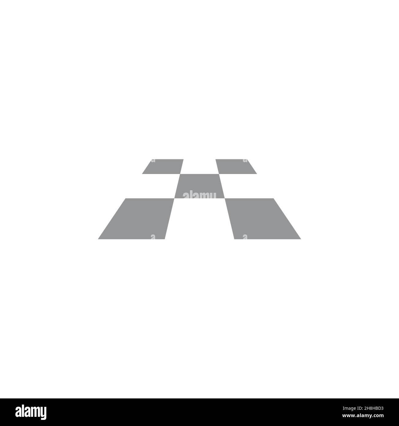 floor square 3d flat geometric symbol logo vector Stock Vector