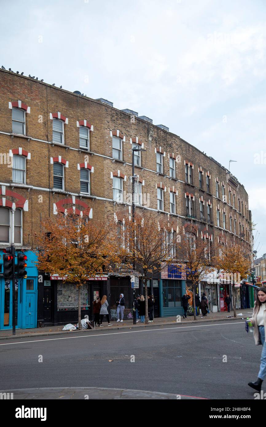 Mornington Crescent Roundabaout With Camden High Street Heading North, London UK Stock Photo Alamy