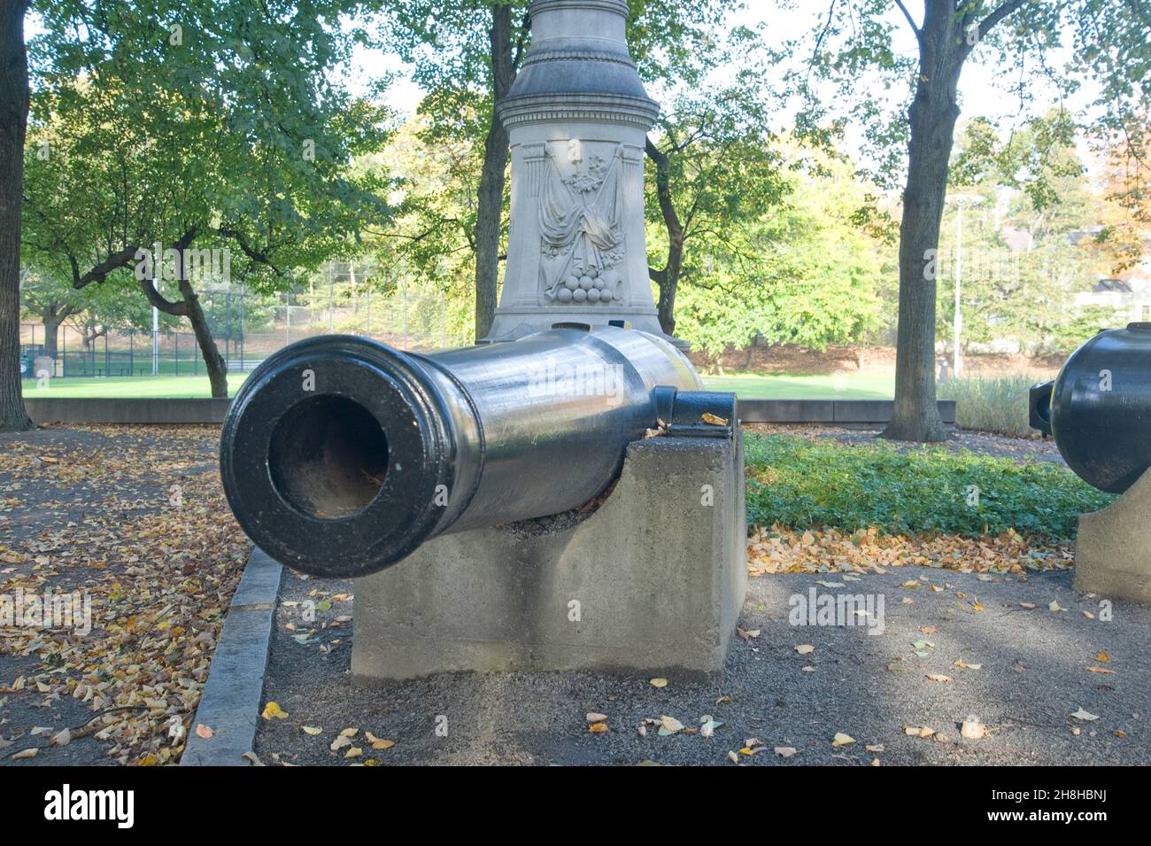 Cannon gun in Watertown Massachusetts USA Stock Photo