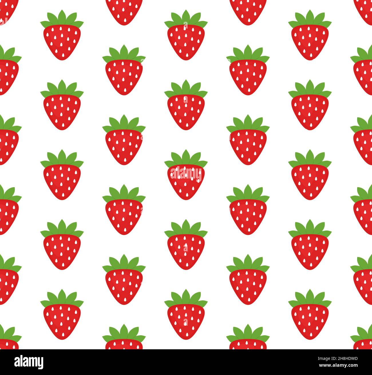 Vector seamless pattern in strawberries on a white background eps Stock ...