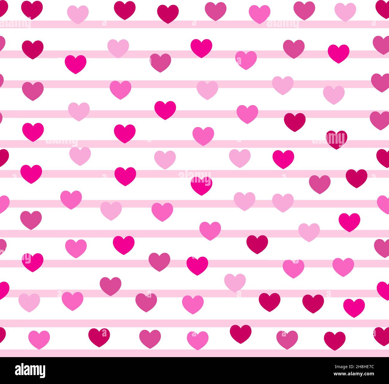 VECTOR SEAMLESS HEART PATTERN FOR ST.VALENTINE'S DAY Stock Vector Image ...