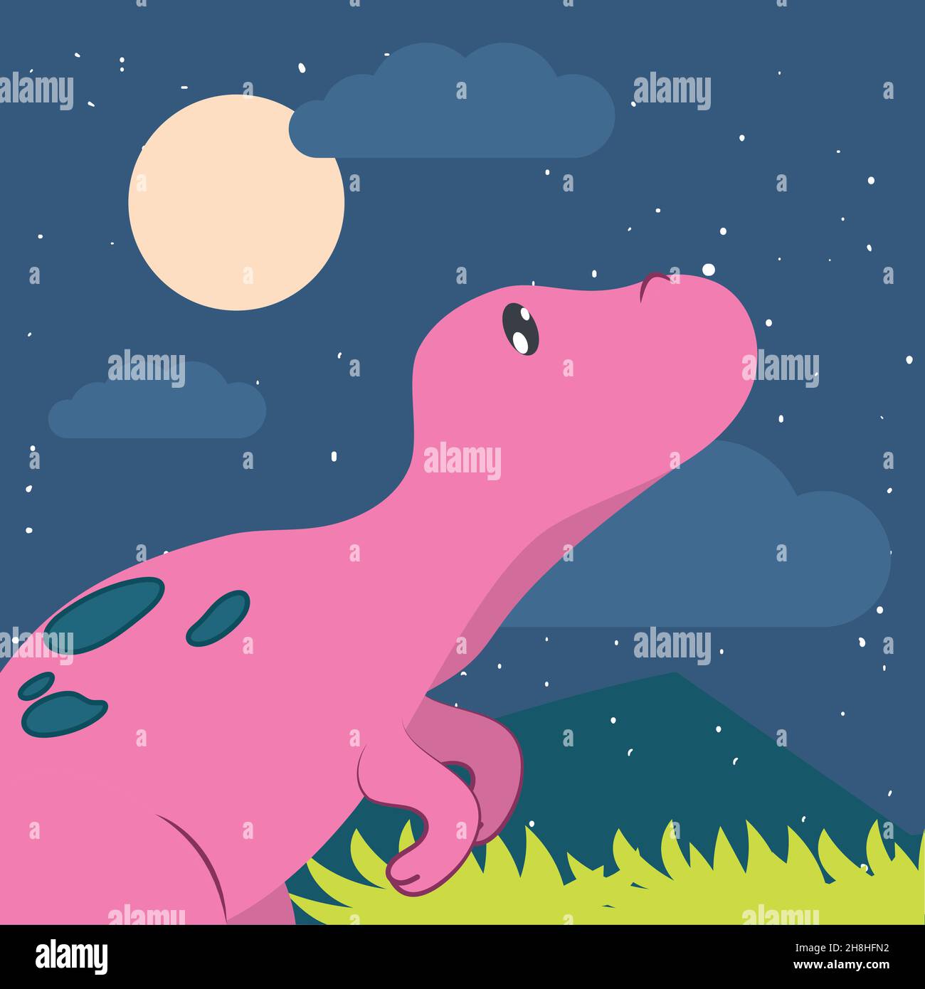Pink Raptor Wallpaper pink velociraptor card on nature Stock Vector Image & Art - Alamy