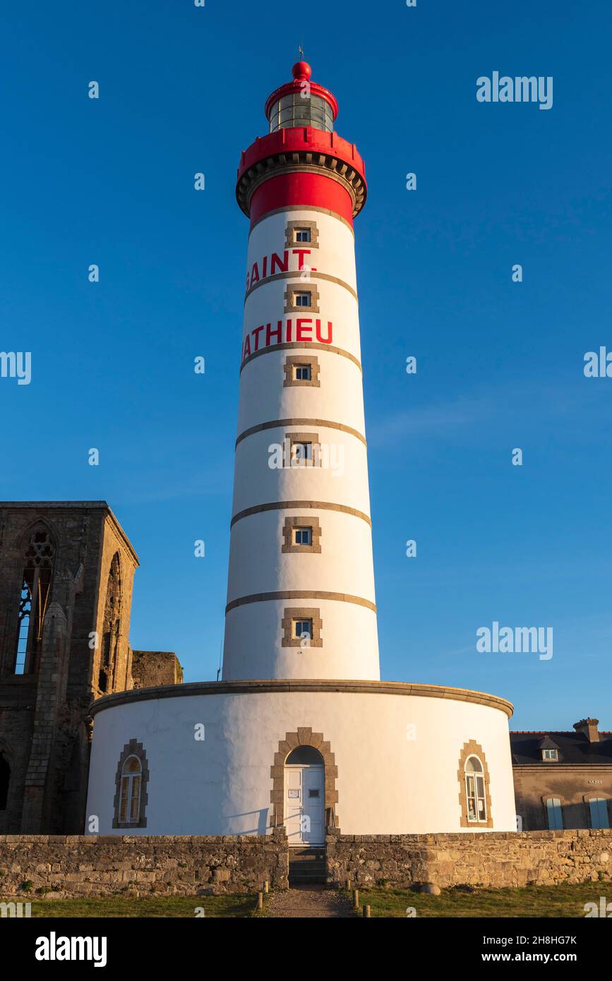France, Finistere, Plougonvelin, Pointe Saint Mathieu, Saint Mathieu ...