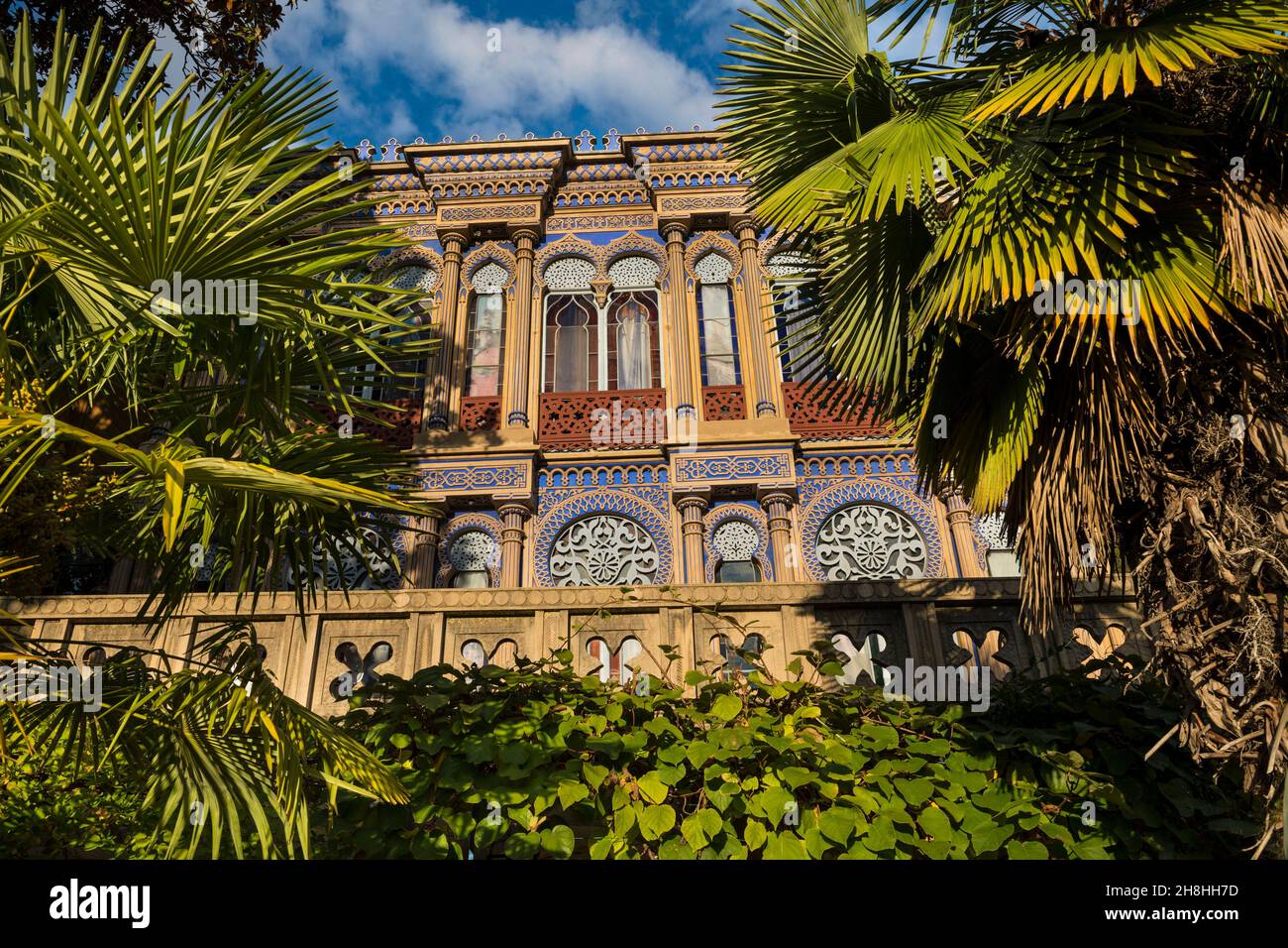 France, Isère, Mont Jalla, Saint-Martin-le-Vinoux, the Casamaures, listed as a historical monument, neo-Moorish villa built in the 19th century by Joseph Jullien also called Cochard Stock Photo