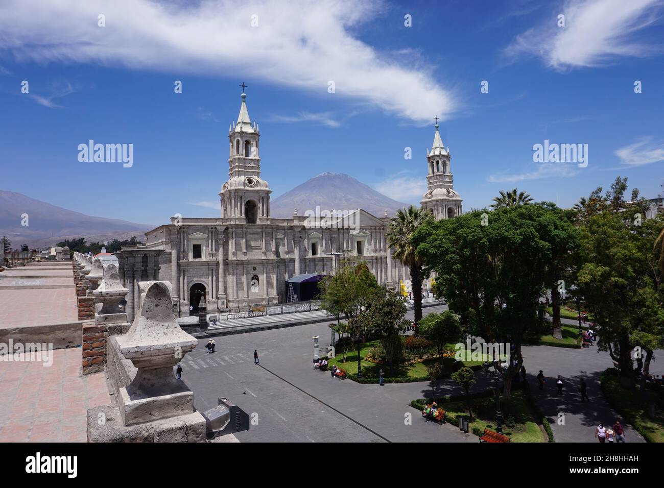 Basilica Catedral de Arequipa, Peru Stock Photo