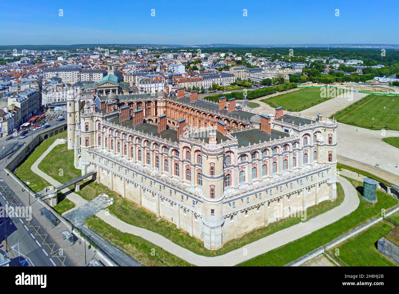 France, Yvelines, Saint-Germain-en-Laye, the castle, place of the National Archeological museum Stock Photo